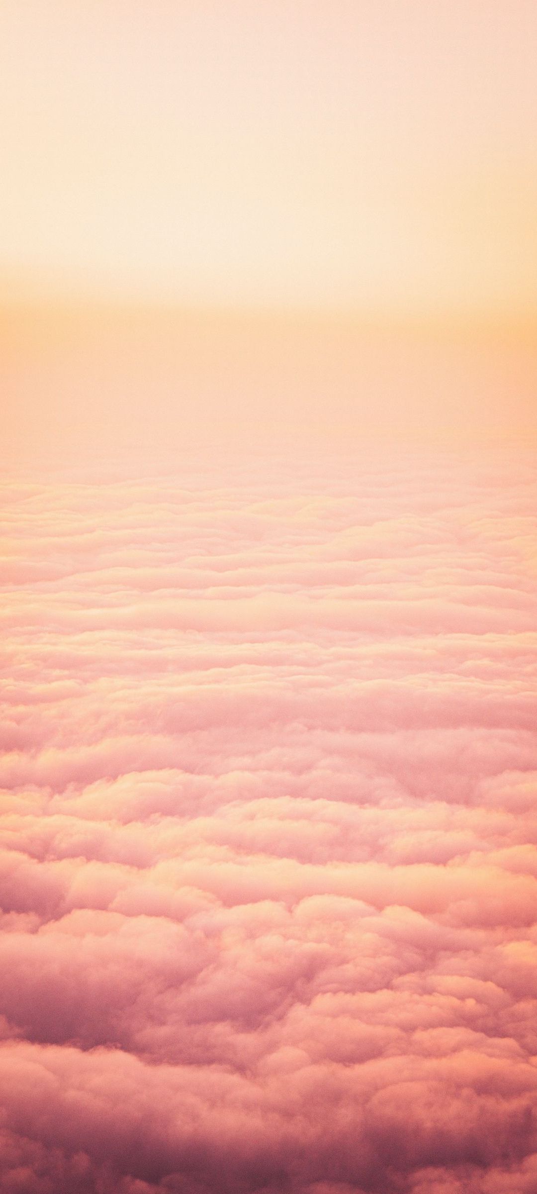 薄いピンクの雲海 Oppo 3 壁紙 待ち受け スマラン