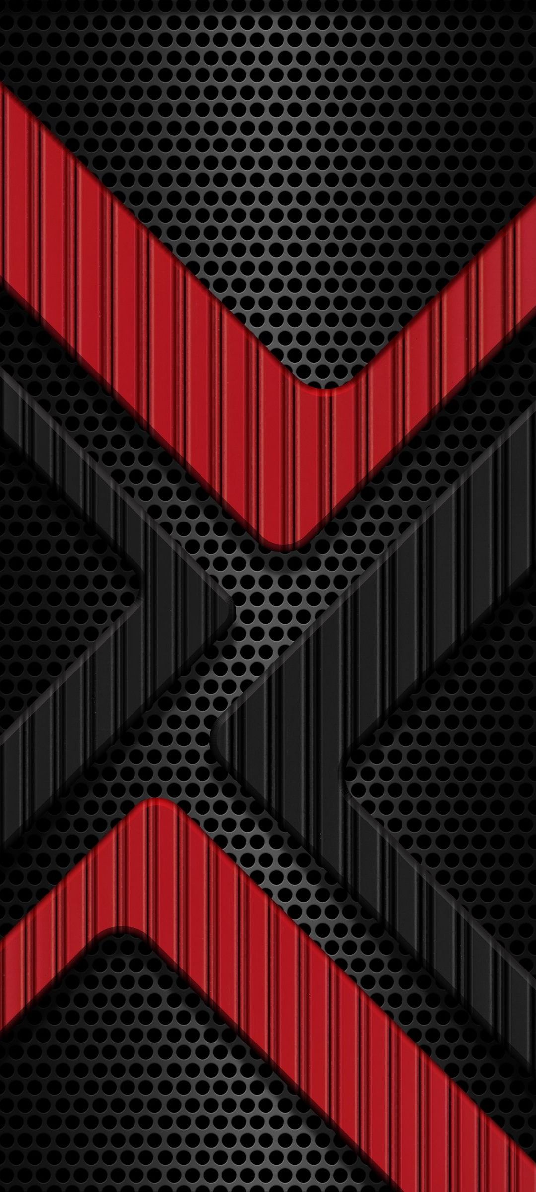 黒い穴の開いた背景 赤 黒 Redmi Note 10 Pro Androidスマホ壁紙 待ち受け スマラン