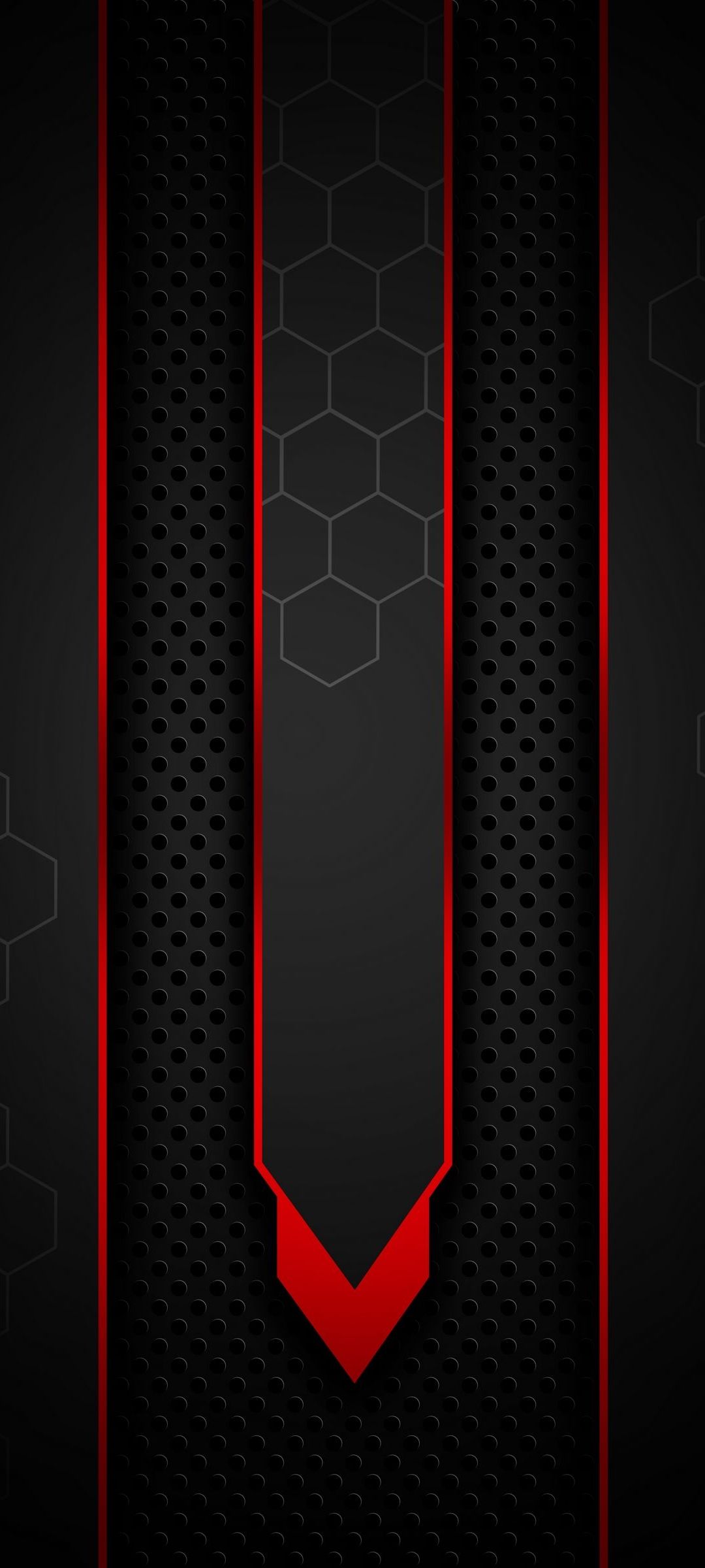 黒 穴の開いた背景 赤い線 Oppo Reno3 A Androidスマホ壁紙 待ち受け スマラン