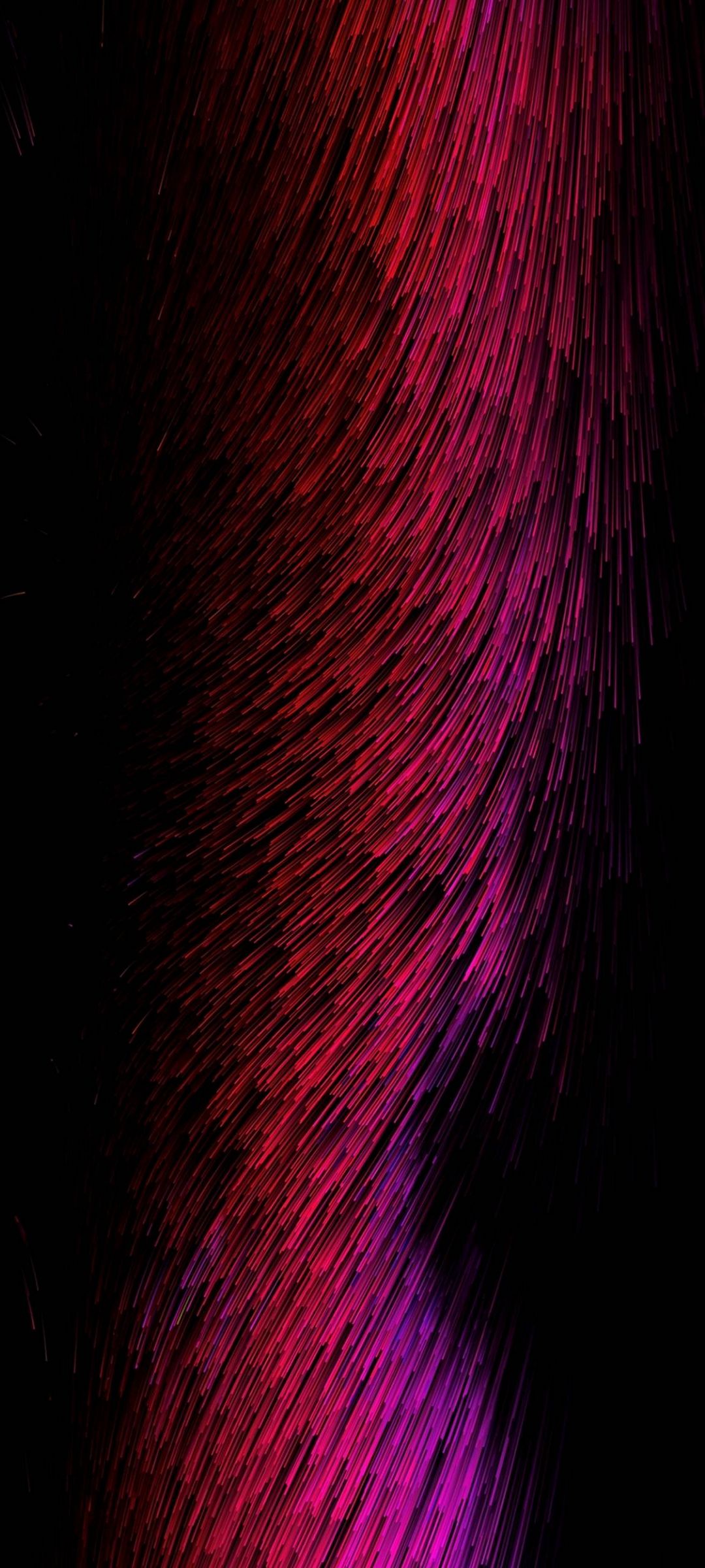 無数のピンクの線 黒の背景 Zenfone 7 Androidスマホ壁紙 待ち受け スマラン