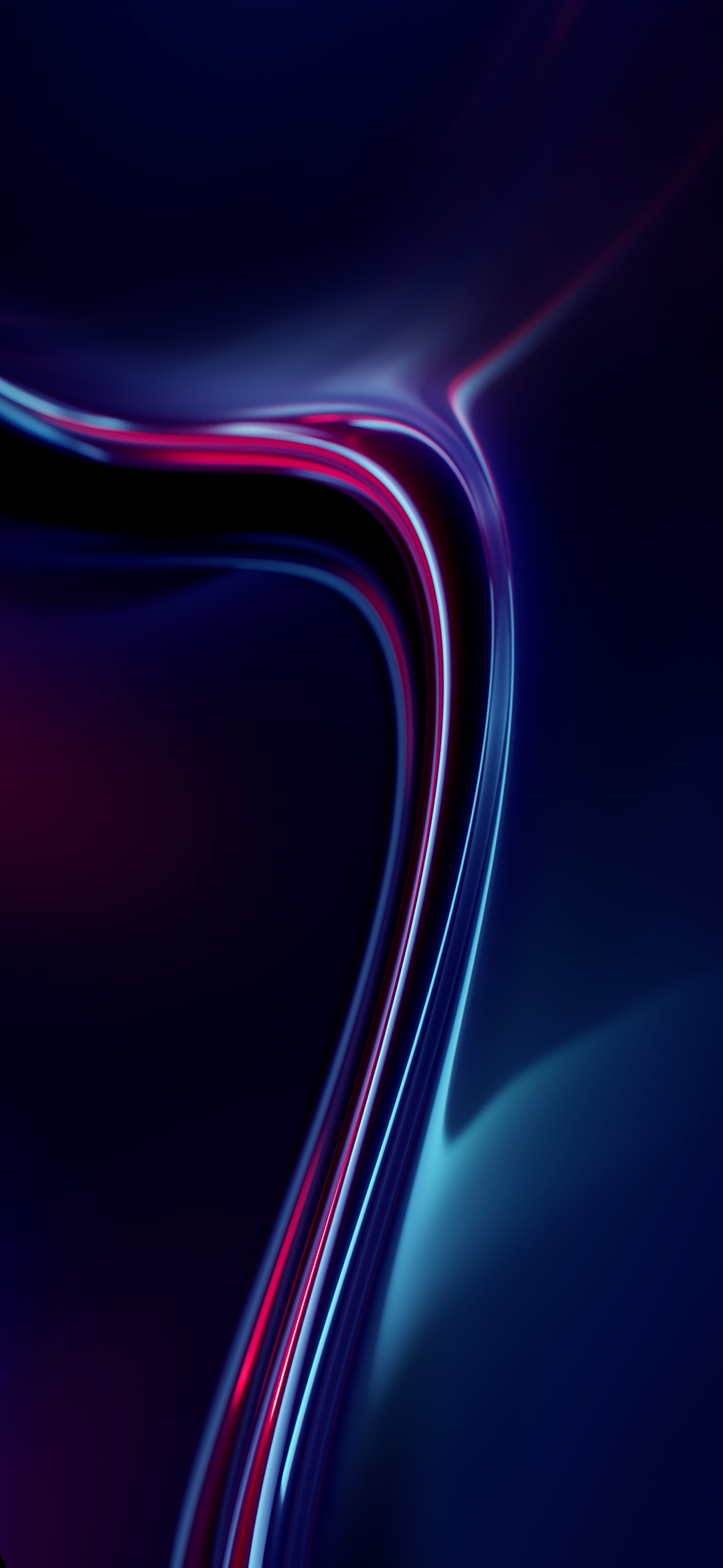 ピンク色に反射している青のメタル Redmi 9t Android スマホ壁紙 待ち受け スマラン