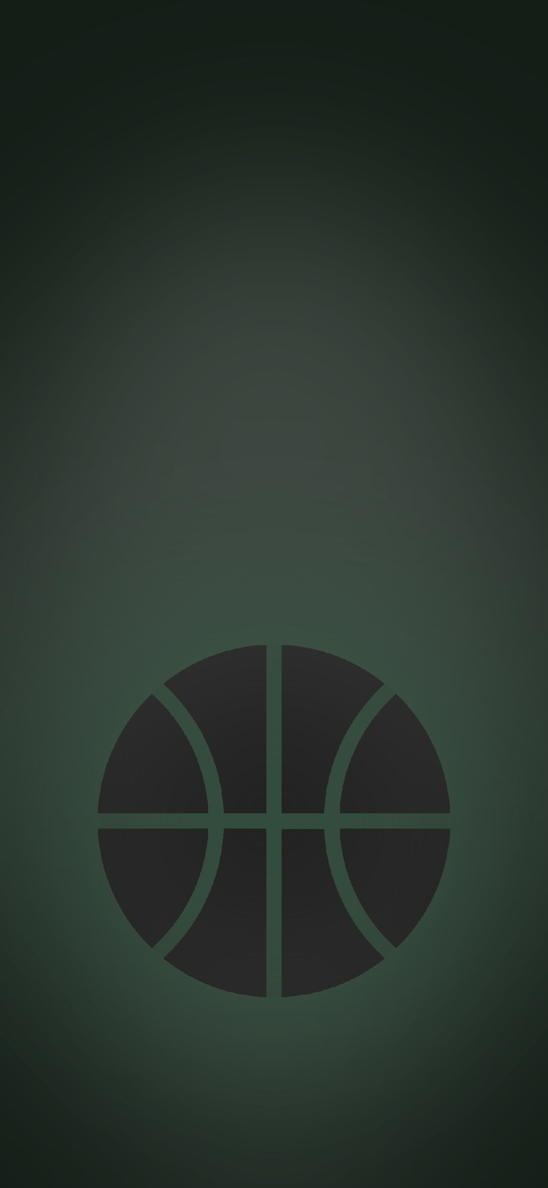 バスケのボール 緑の背景 Google Pixel 4a Android スマホ壁紙 待ち受け スマラン