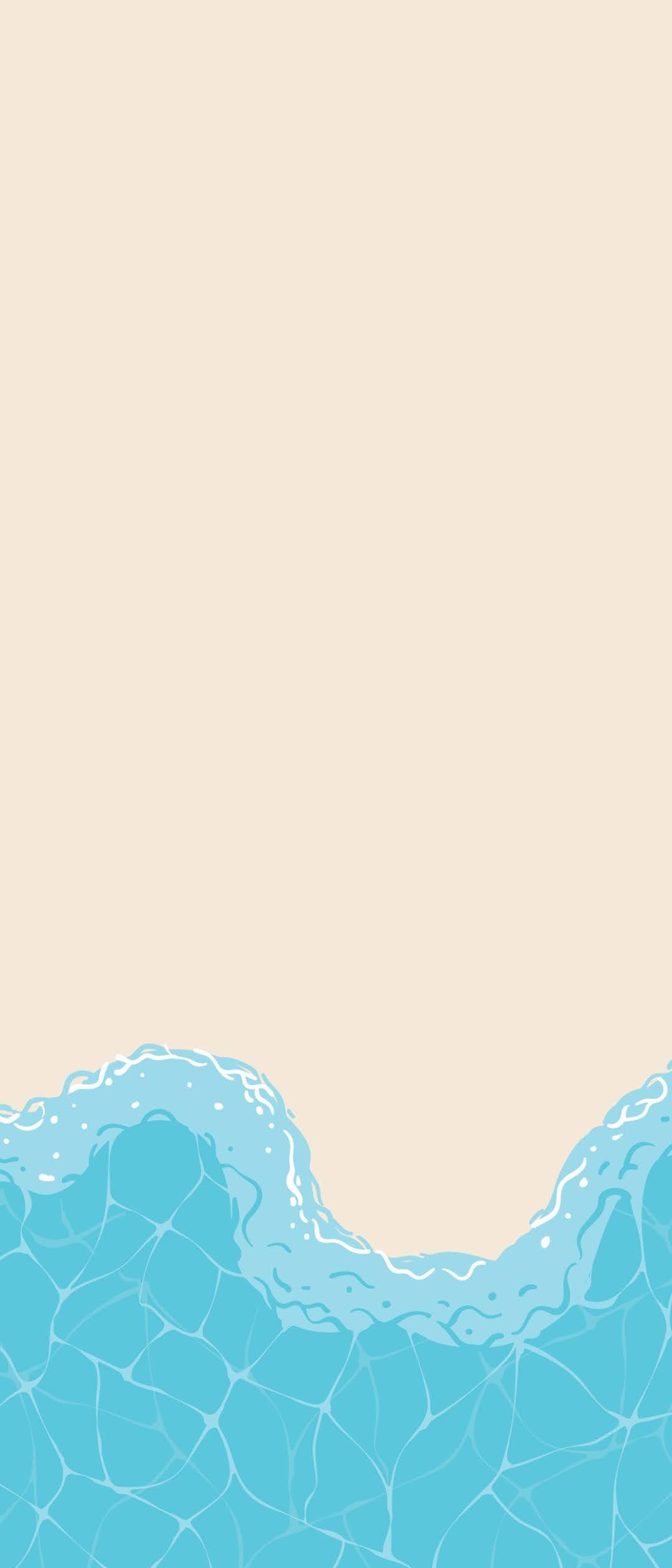 波のイラスト Xperia 10 Iii Androidスマホ壁紙 待ち受け スマラン