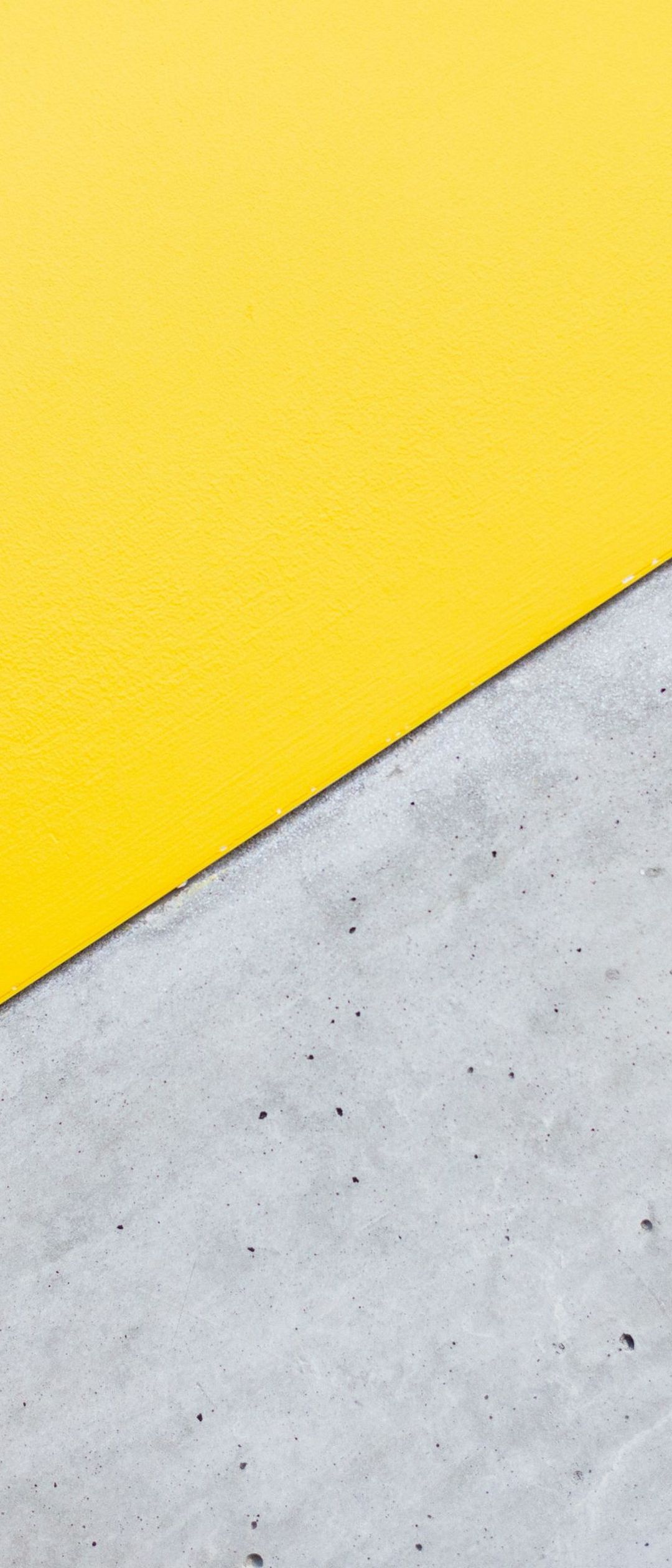 黄色 灰色のコンクリートの壁 Xperia 10 Ii Androidスマホ壁紙 待ち受け スマラン