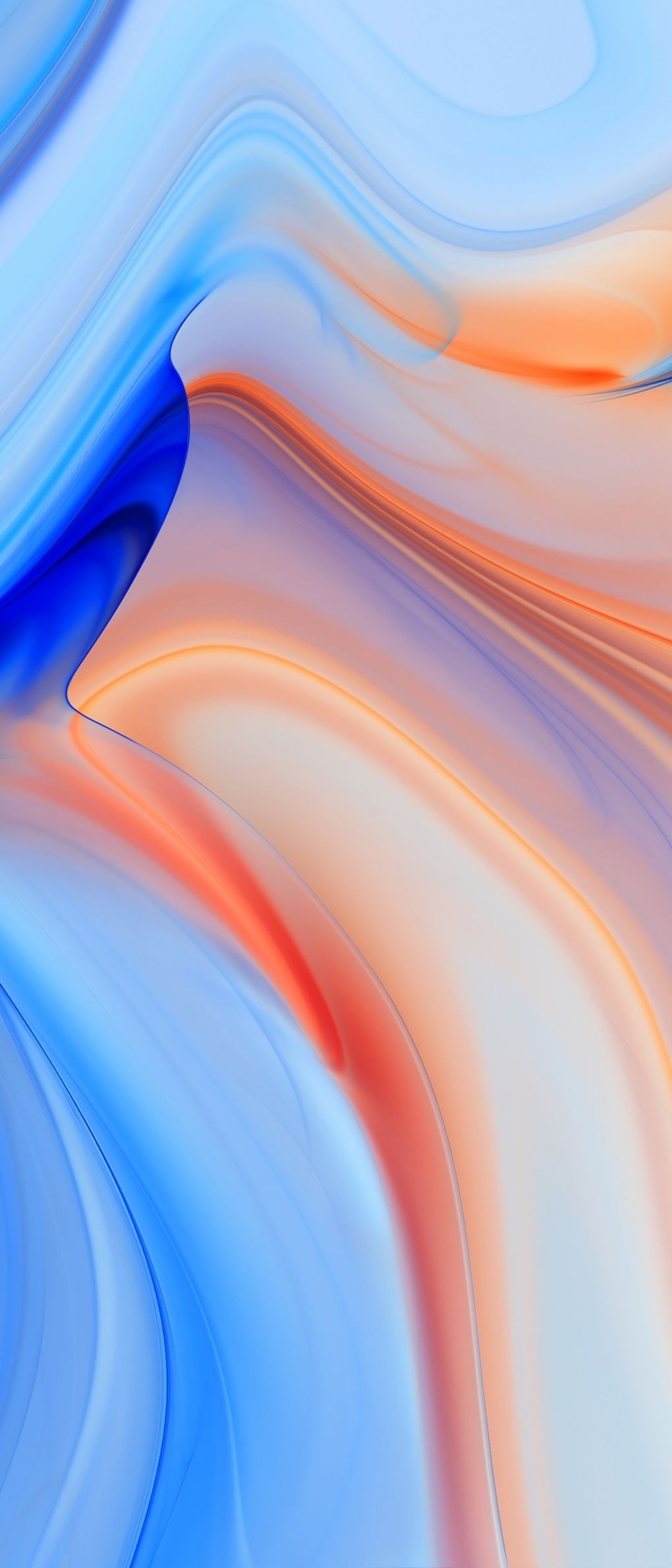 綺麗な青 オレンジのグラデーション Xperia 8 Androidスマホ壁紙 待ち受け スマラン