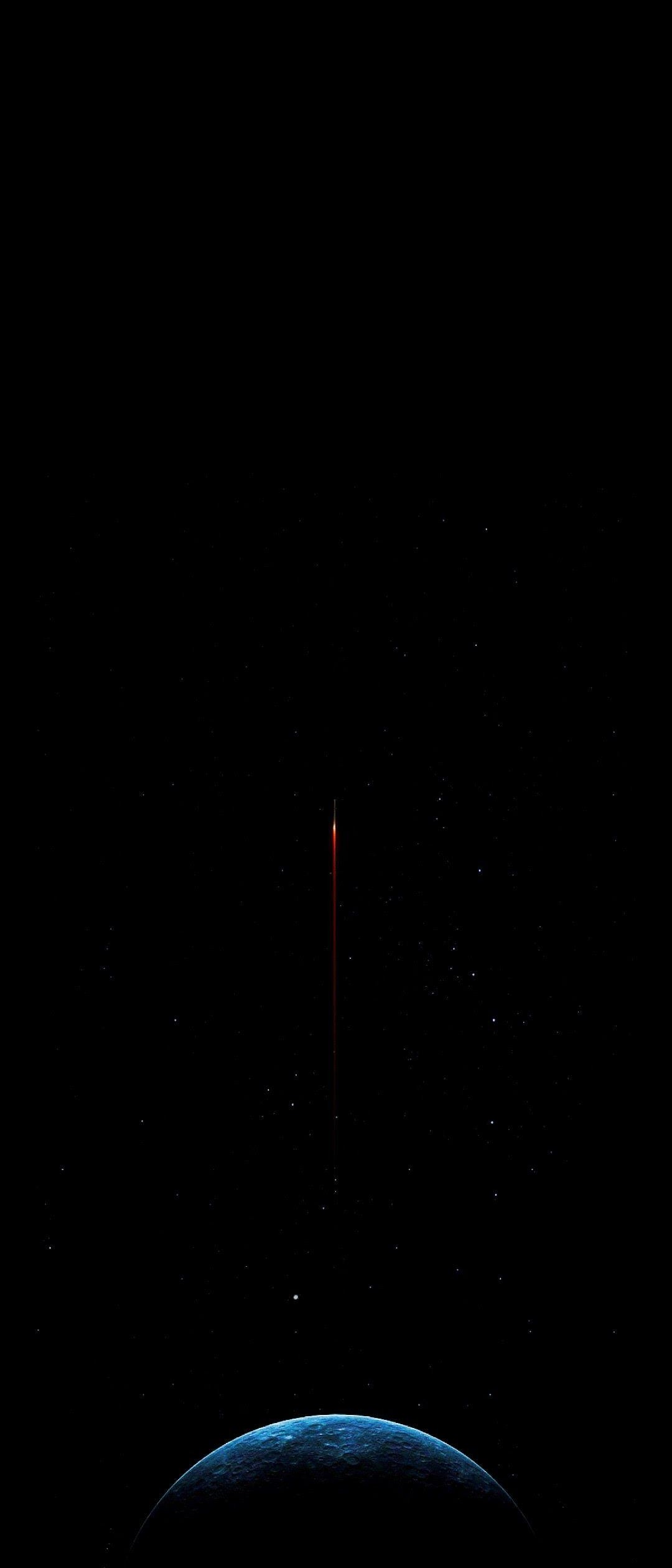 青い地球と赤い彗星 Xperia 10 Iii Androidスマホ壁紙 待ち受け スマラン