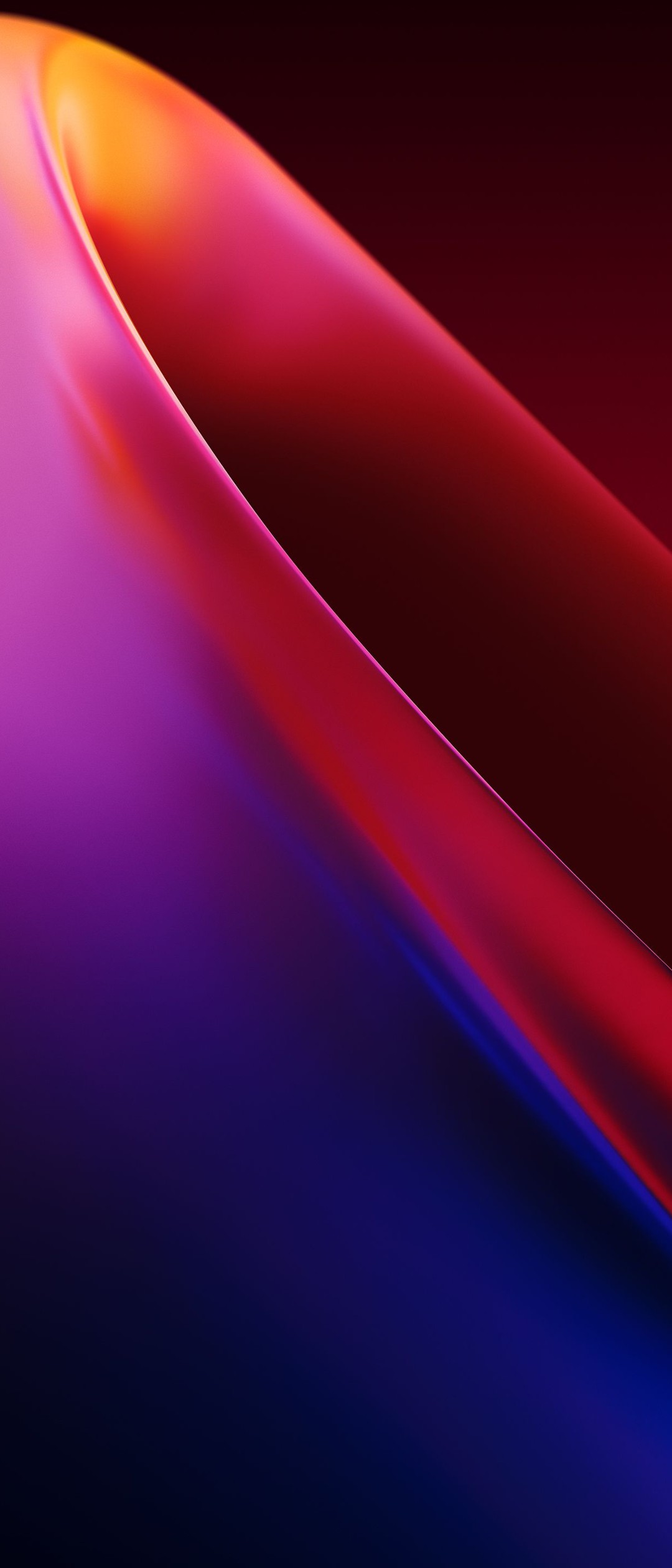 綺麗な紫 赤の楕円曲線 Xperia 8 Lite Androidスマホ壁紙 待ち受け スマラン