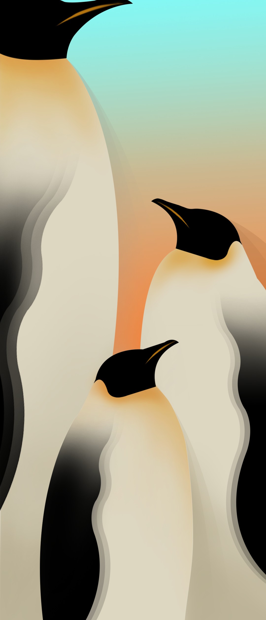 ペンギンのイラスト Xperia 10 Ii 壁紙 待ち受け スマラン