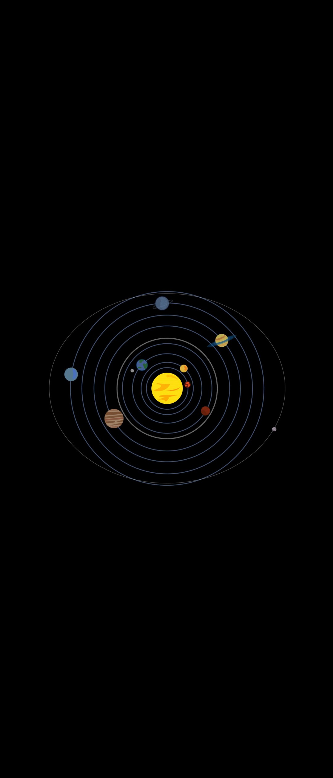 ミニマルな惑星のイラスト Xperia 10 Ii Androidスマホ壁紙 待ち受け スマラン