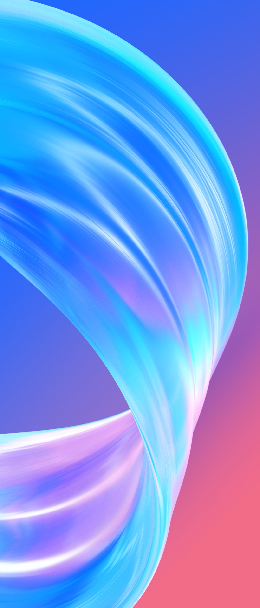 綺麗な水色の曲線 ピンク 青の背景 Xperia 10 Ii Androidスマホ壁紙 待ち受け スマラン