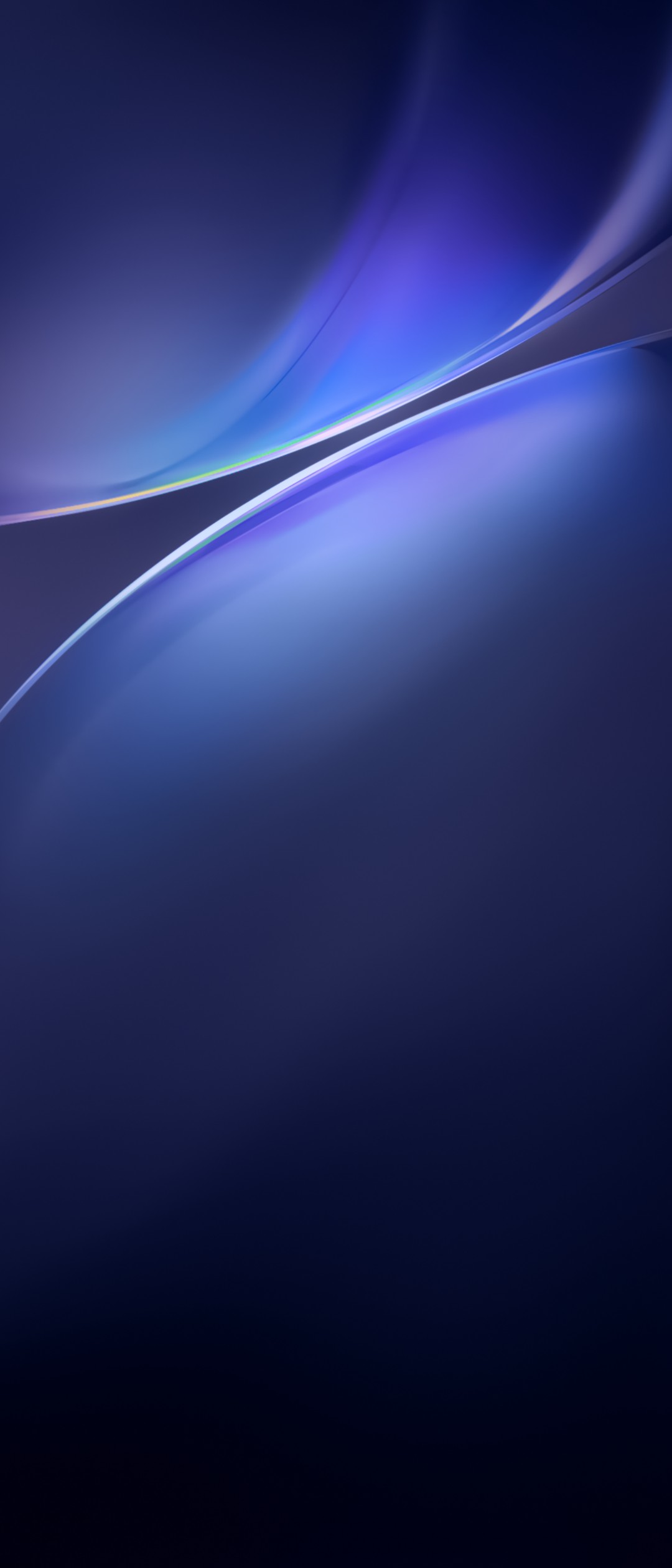 ダークな青いグラデーション 光沢 Xperia 5 Androidスマホ壁紙 待ち受け スマラン