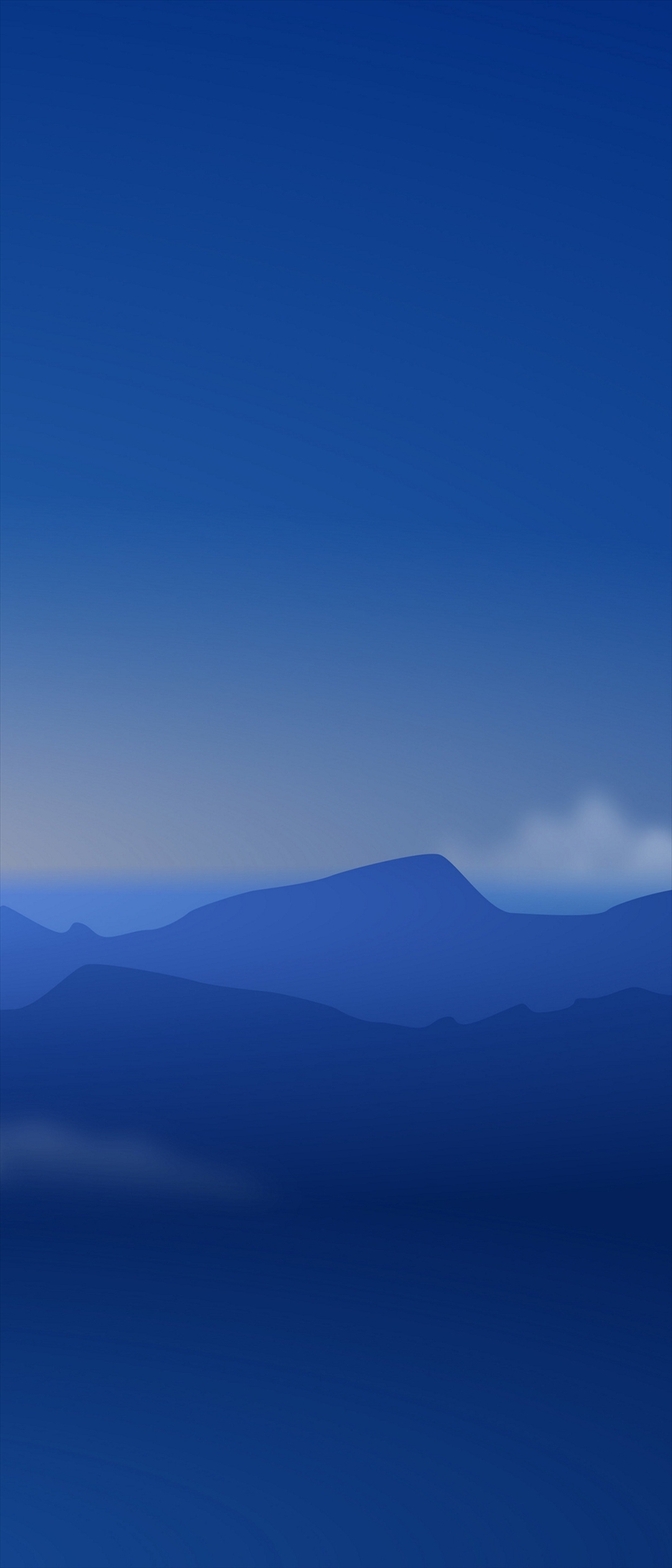 青空 水彩画のような山 Xperia 8 Lite Androidスマホ壁紙 待ち受け スマラン