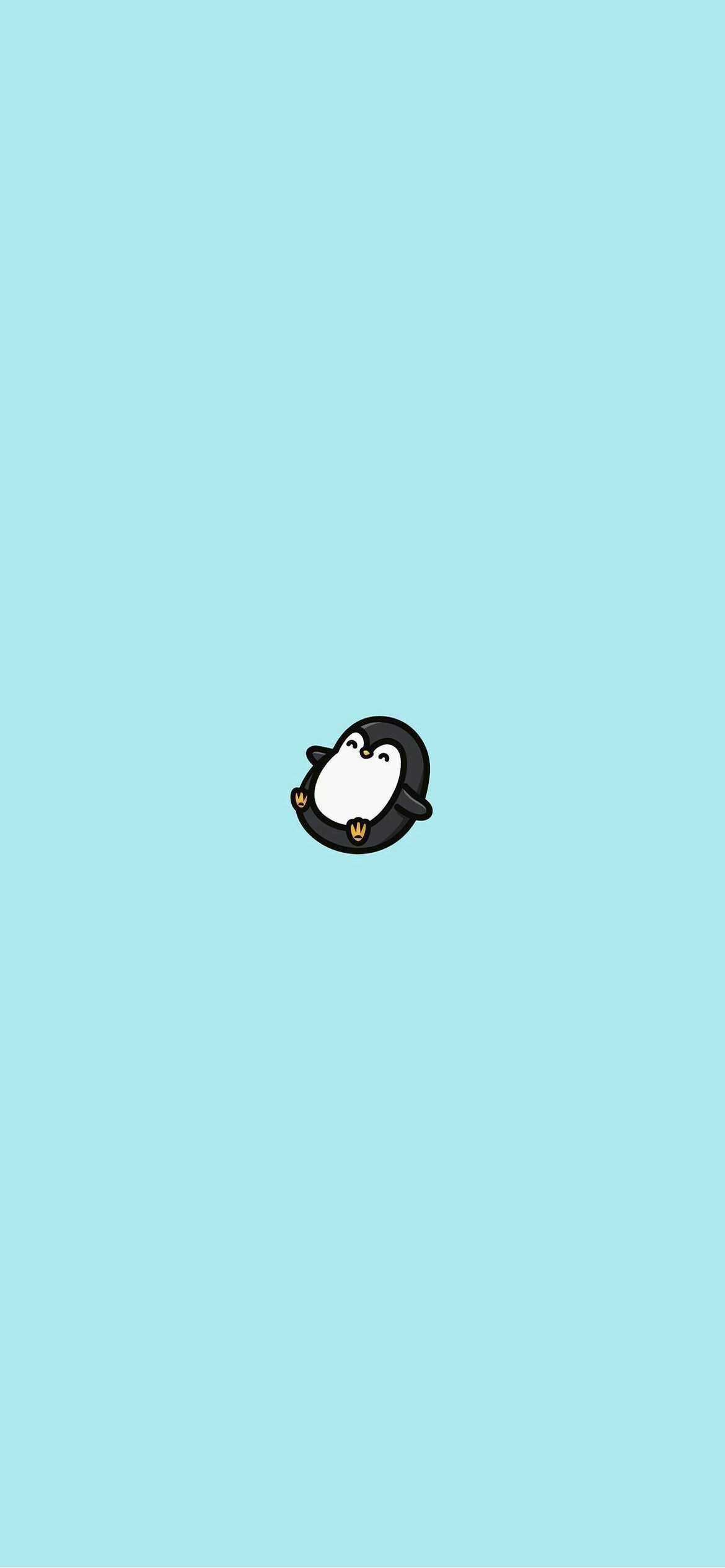 可愛いペンギンのイラスト Iphone 12 Pro 壁紙 待ち受け Sumaran