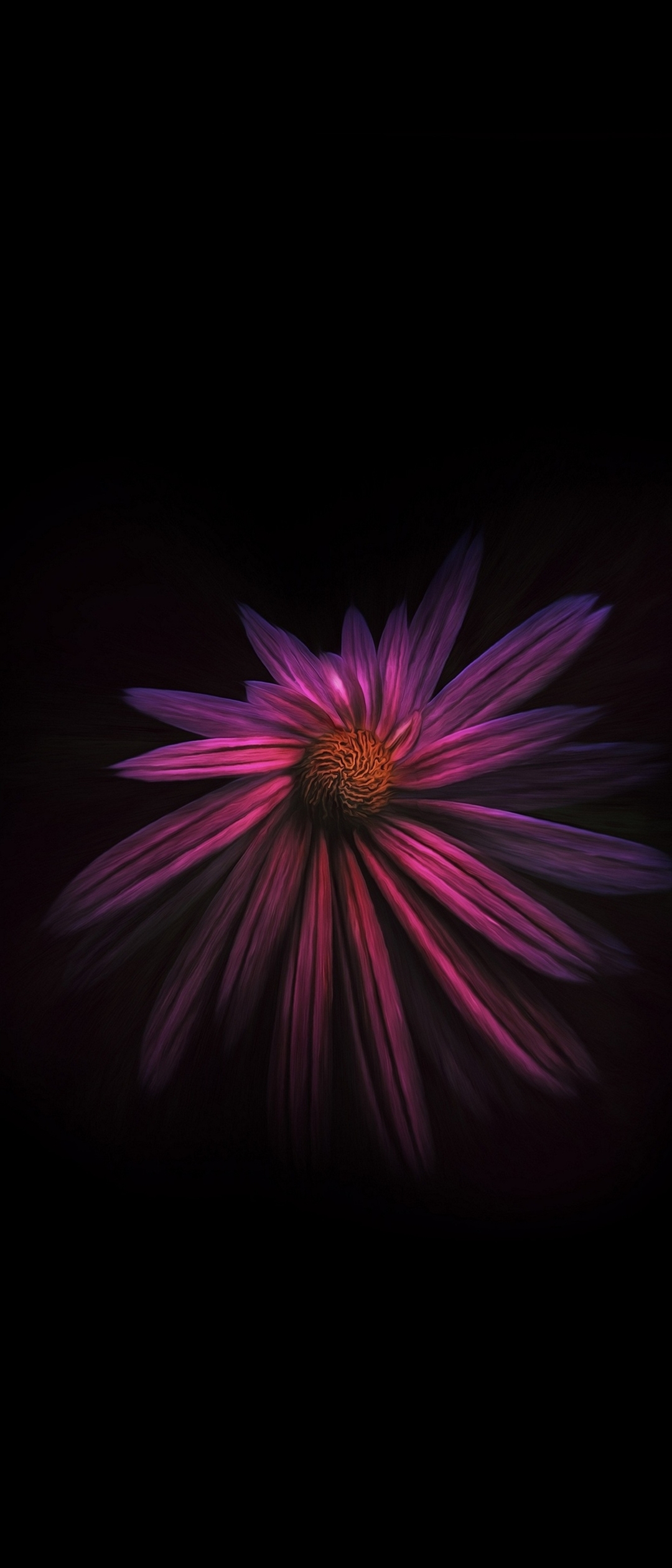 綺麗なピンクの花 暗闇 Xperia 8 Lite Androidスマホ壁紙 待ち受け スマラン