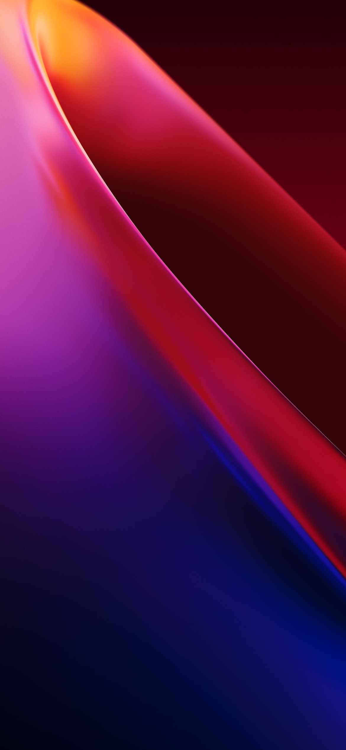 綺麗な赤 紫のドーナツ型のオブジェクト Iphone 12 Pro スマホ壁紙 待ち受け スマラン