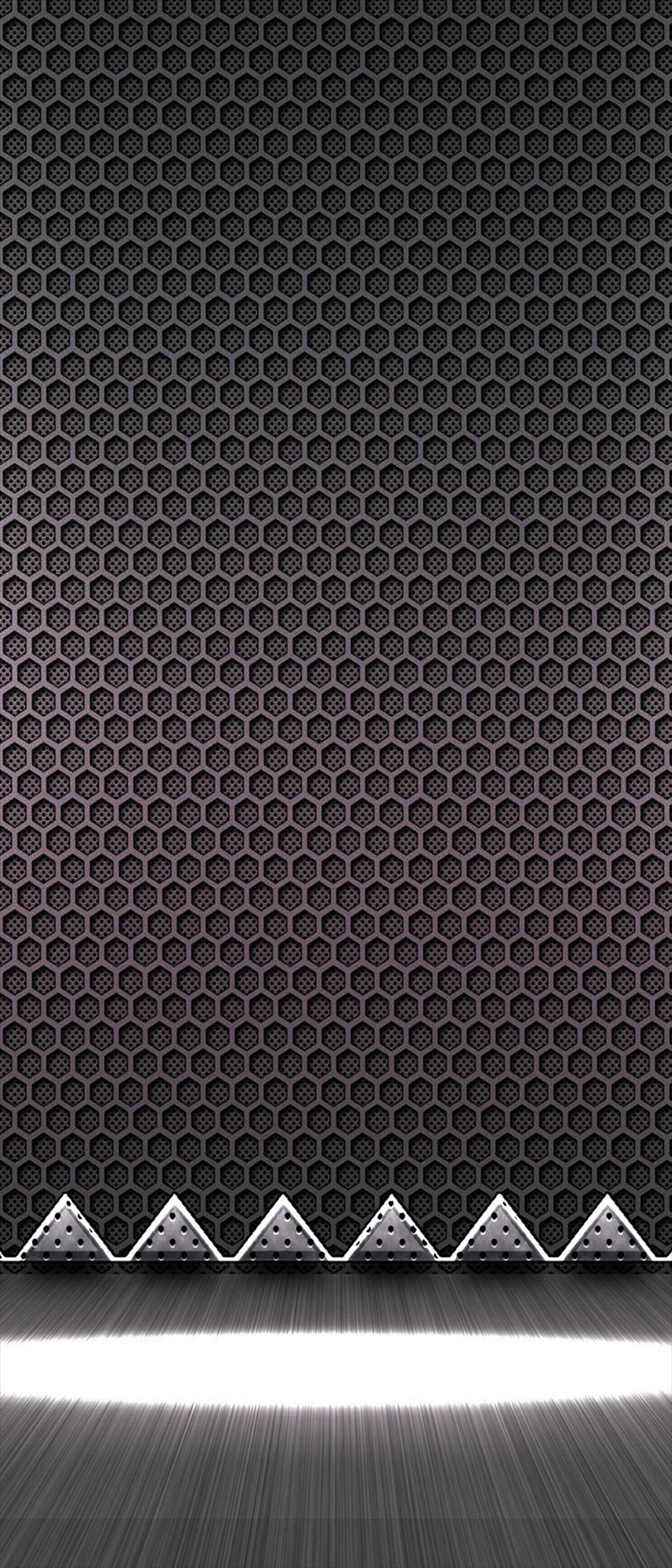 黒の小さな六角形 部屋 Xperia 8 Lite Androidスマホ壁紙 待ち受け スマラン