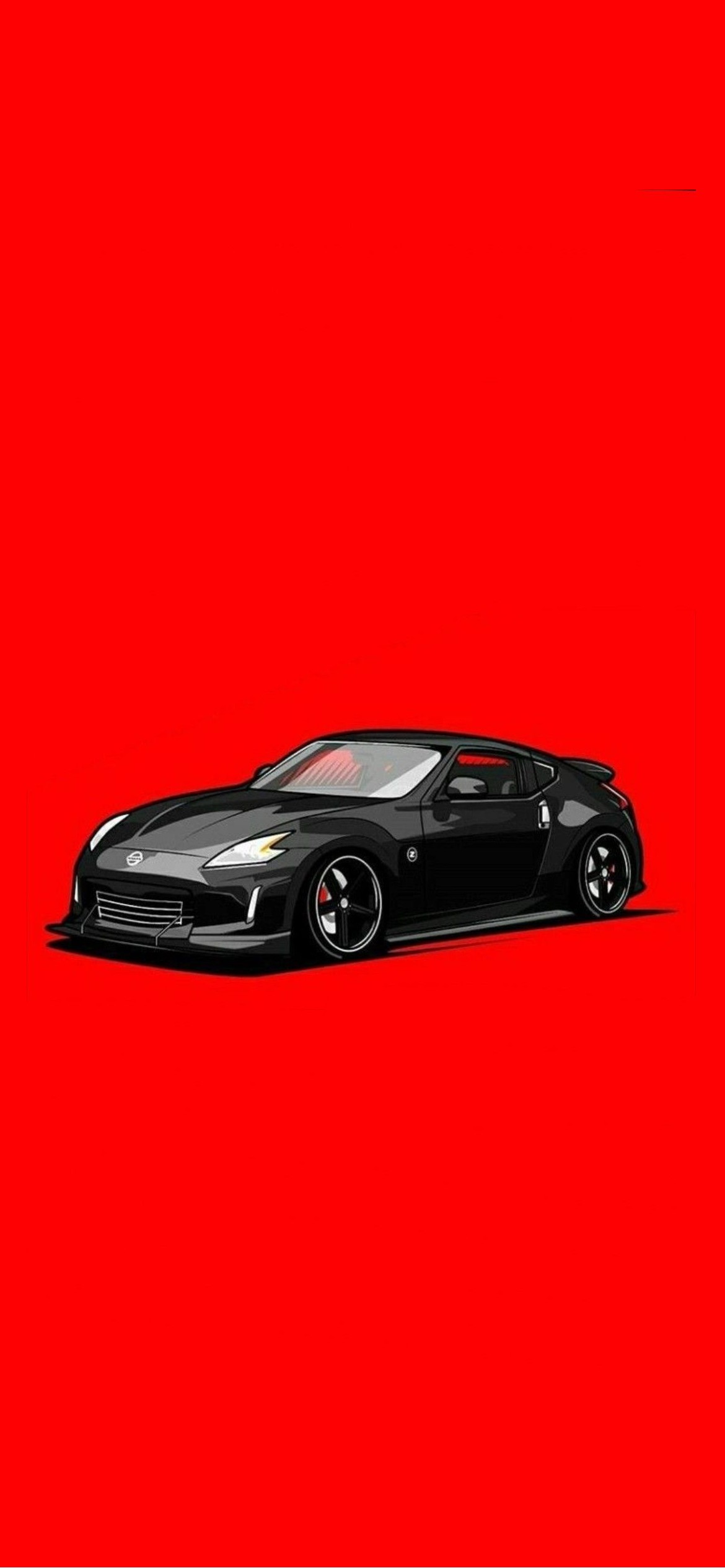 かっこいい黒いスポーツカー 赤い背景 Iphone 12 Pro スマホ壁紙 待ち受け スマラン