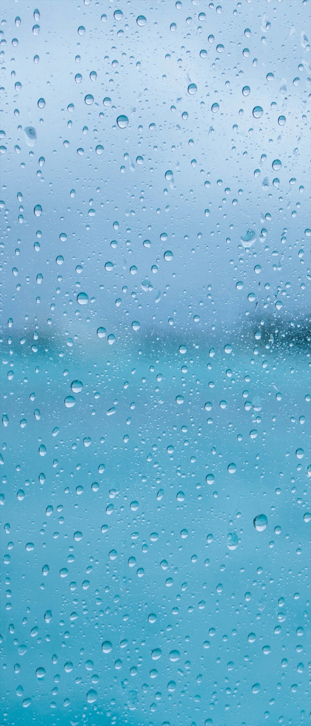 背景が透けている綺麗な水色のガラス Xperia 5 Androidスマホ壁紙 待ち受け スマラン