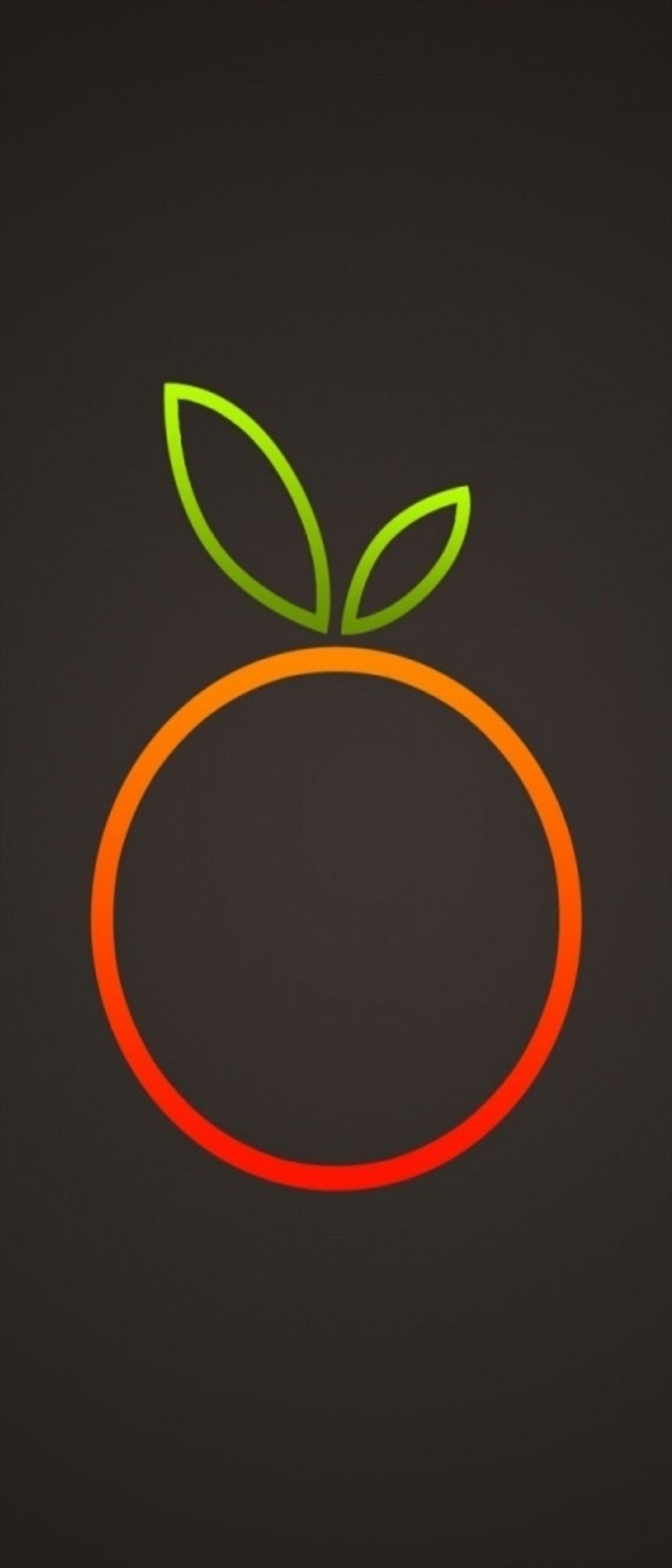 緑 オレンジ ミカン ロゴ Xperia 10 Ii Androidスマホ壁紙 待ち受け スマラン