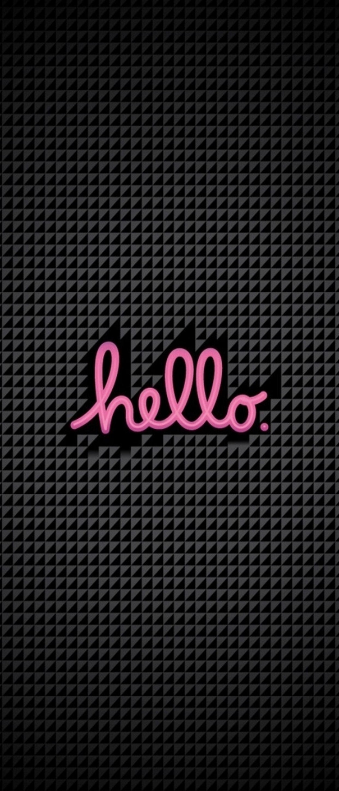 ピンクのhello Xperia 8 Lite Androidスマホ壁紙 待ち受け スマラン