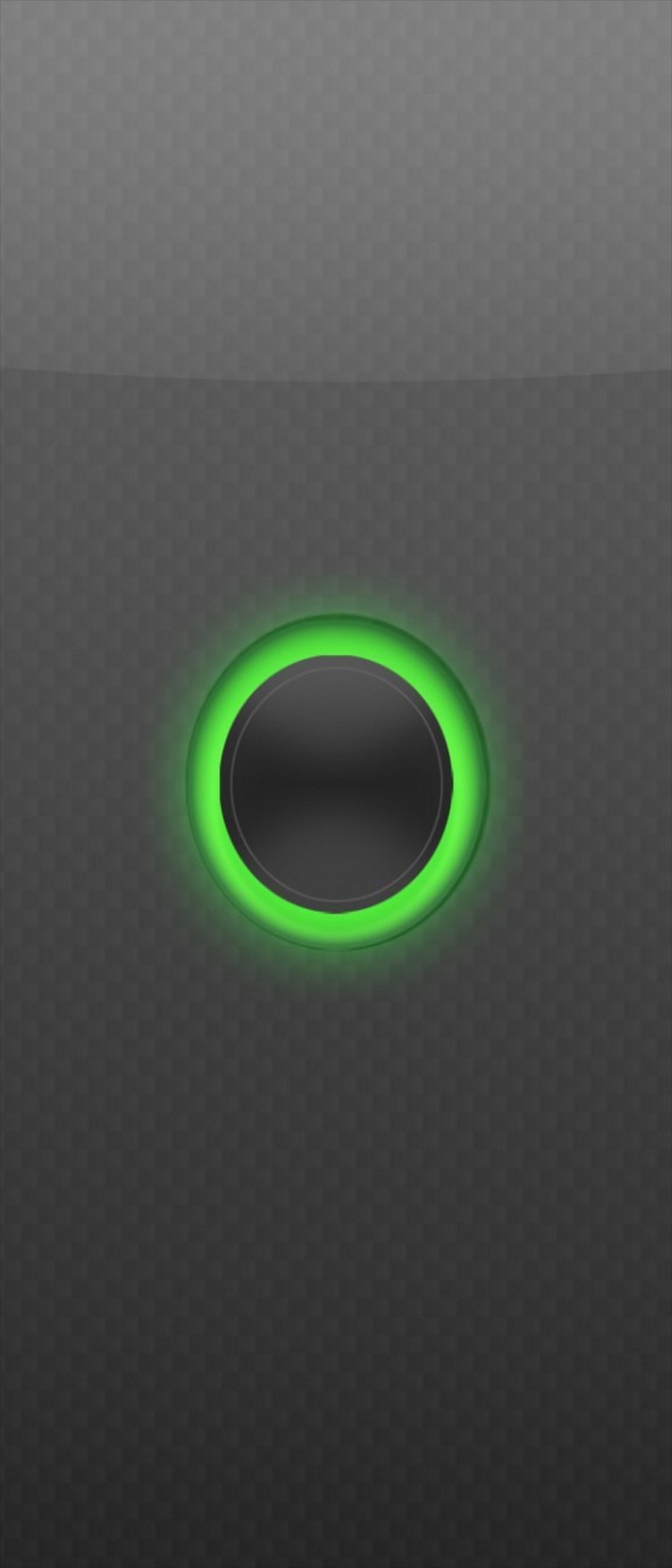 光る緑の電源ボタン Xperia 8 Androidスマホ壁紙 待ち受け スマラン