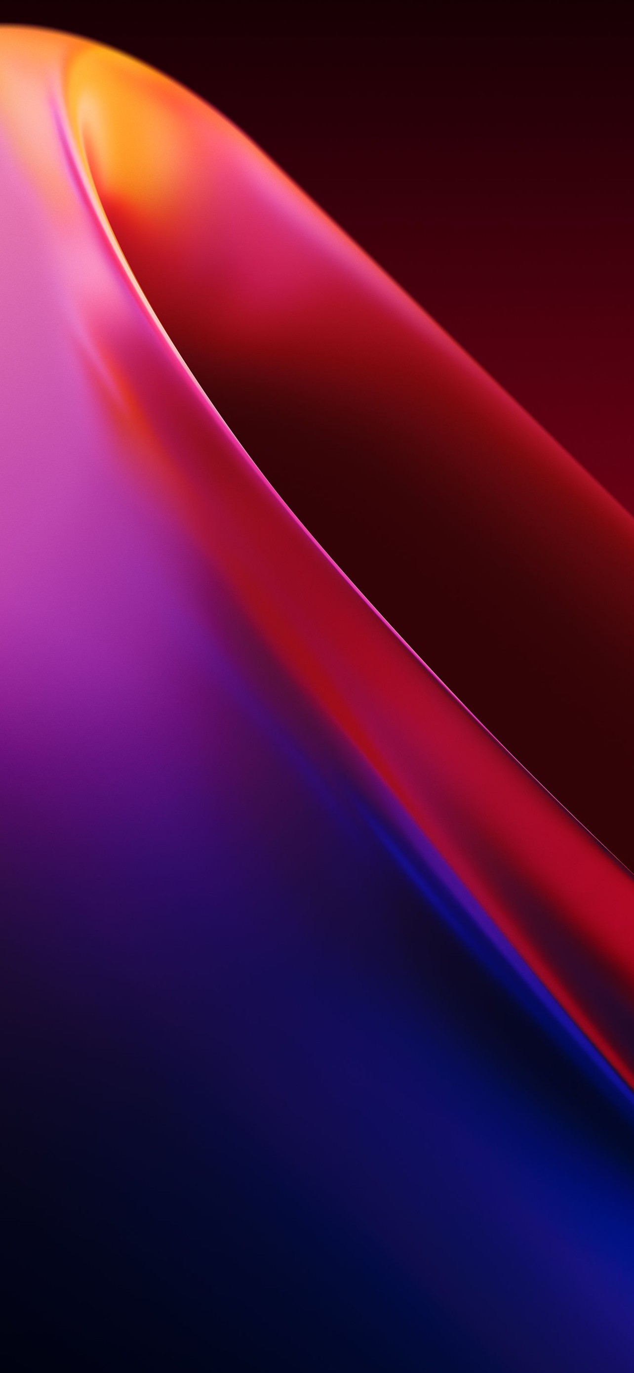 赤と紫の楕円曲線 Iphone 12 Pro Max スマホ壁紙 待ち受け スマラン