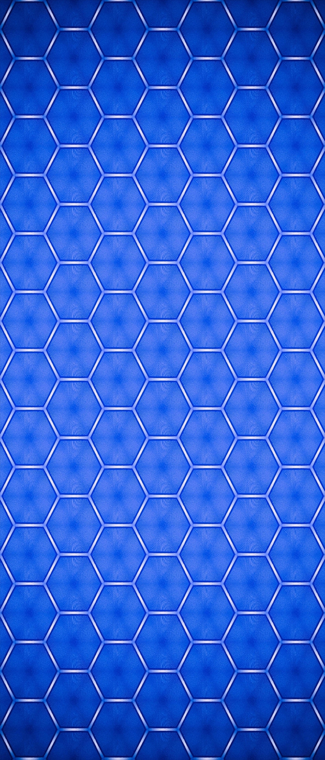 青い六角形 グラデーション Xperia 5 Androidスマホ壁紙 待ち受け スマラン