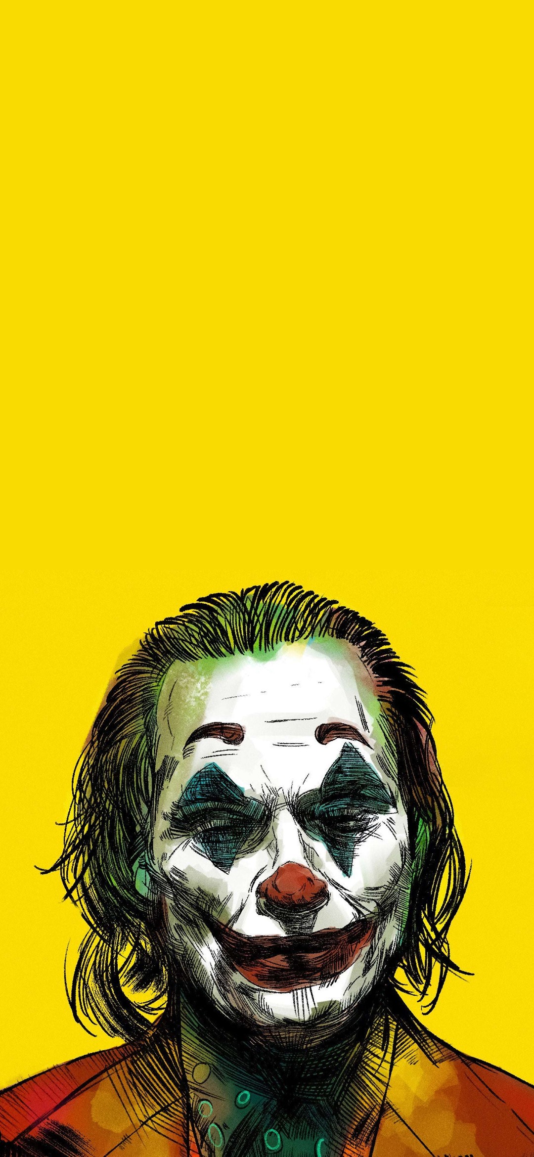 ジョーカー Jokerのイラスト Iphone 12 Mini 壁紙 待ち受け スマラン