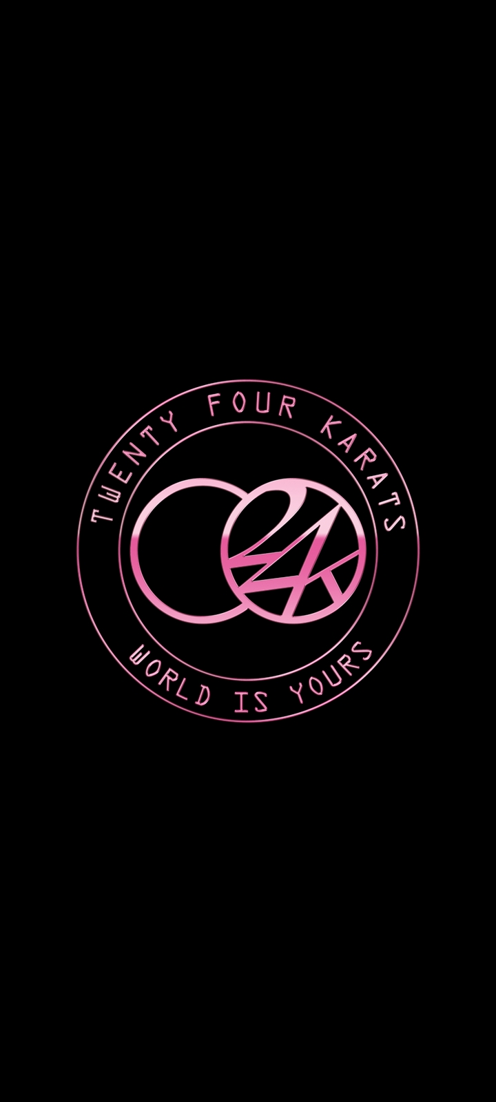 24world Twenty Four Karats World Is Yours ピンク Moto G9 Play 壁紙 待ち受け Sumaran