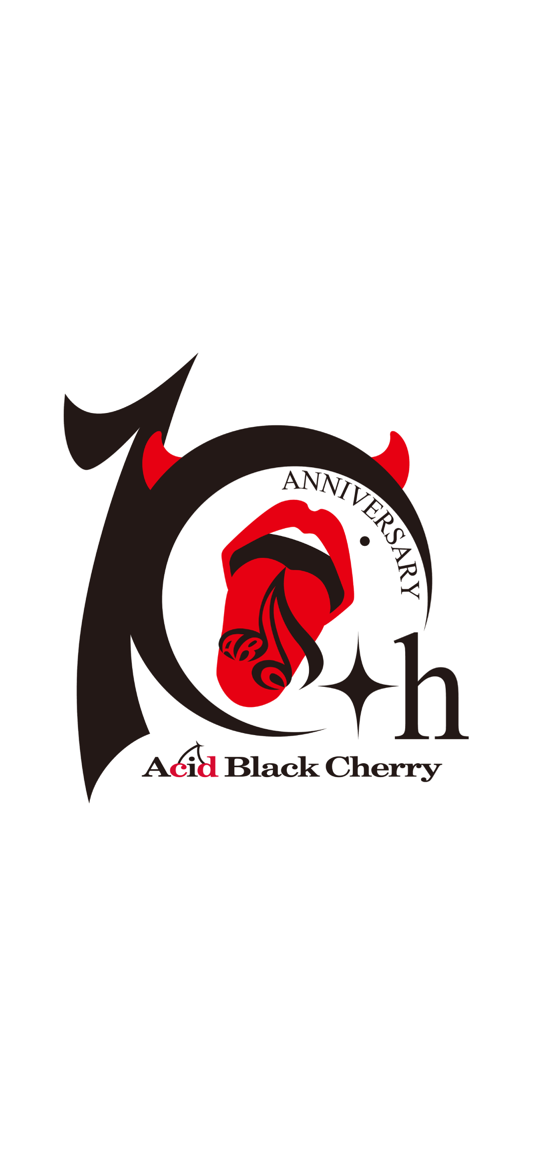 Acid Black Cherry 10周年ロゴ Redmagic 5 壁紙 待ち受け スマラン