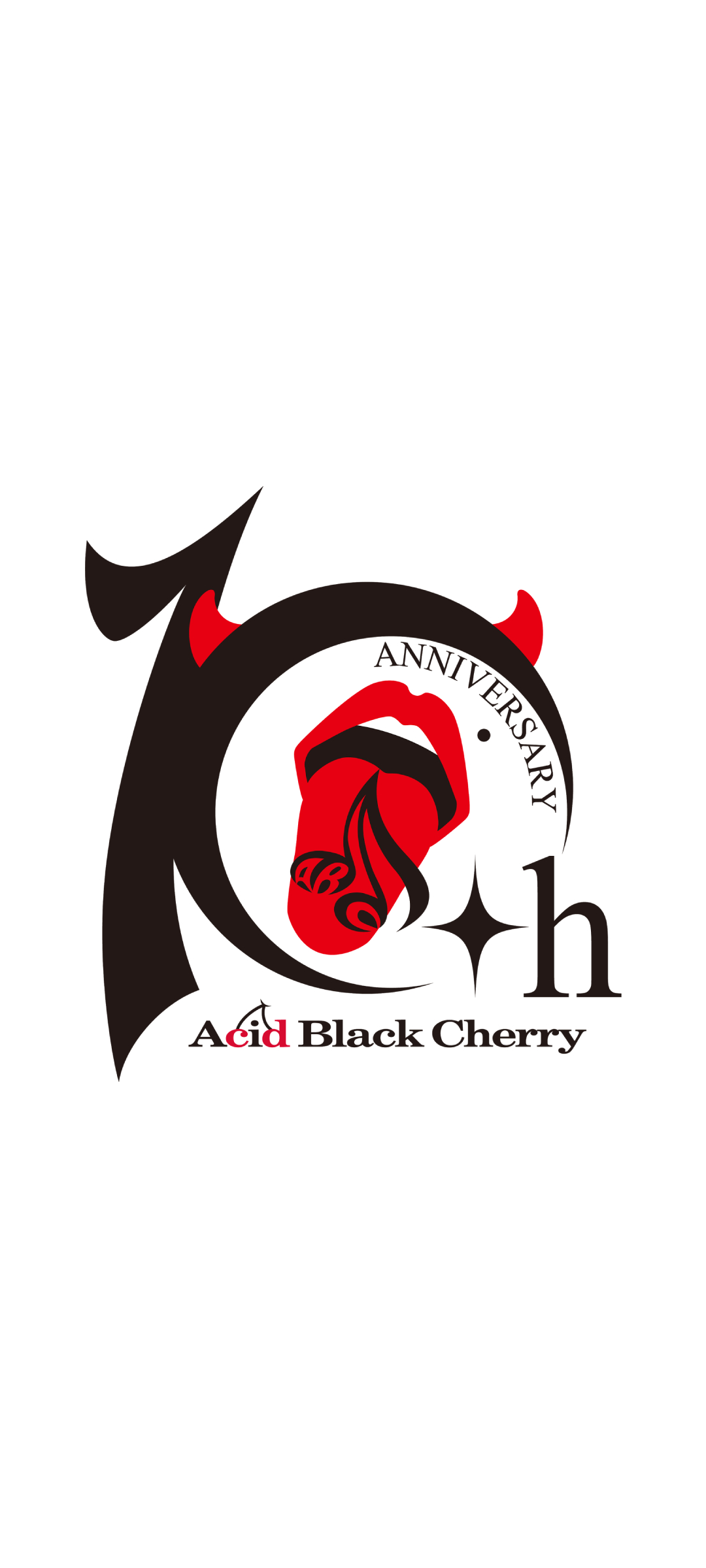 Acid Black Cherry 10周年ロゴ Redmi Note 10 Pro 壁紙 待ち受け スマラン