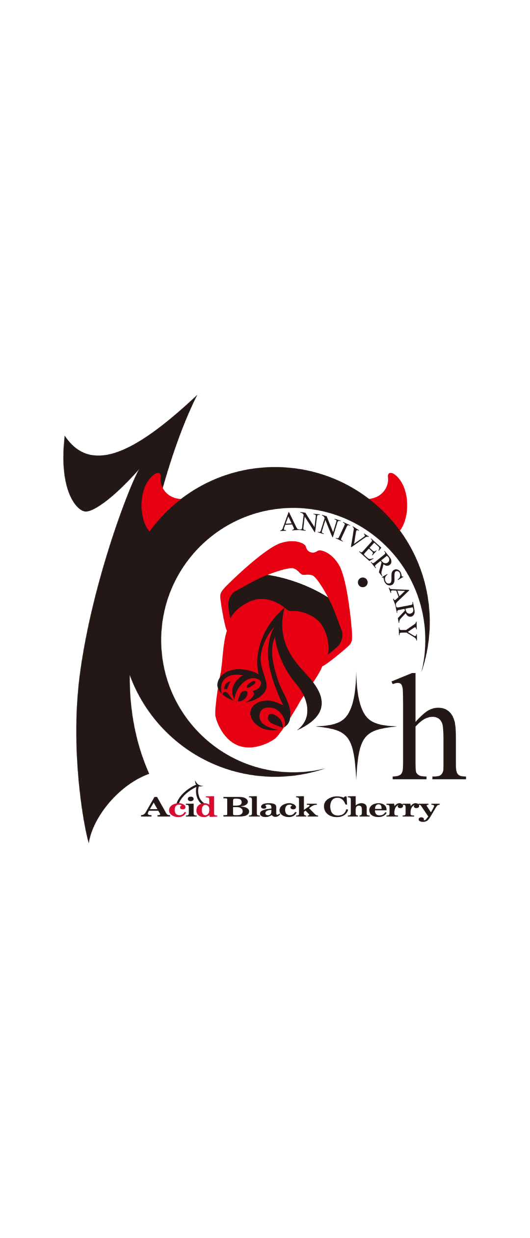 Acid Black Cherry 10周年ロゴ Xperia 10 Iii スマホ壁紙 待ち受け スマラン
