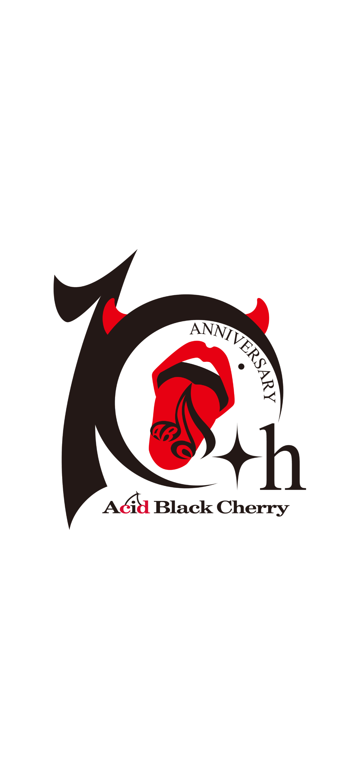 Acid Black Cherry 10周年ロゴ Iphone 12 壁紙 待ち受け Sumaran