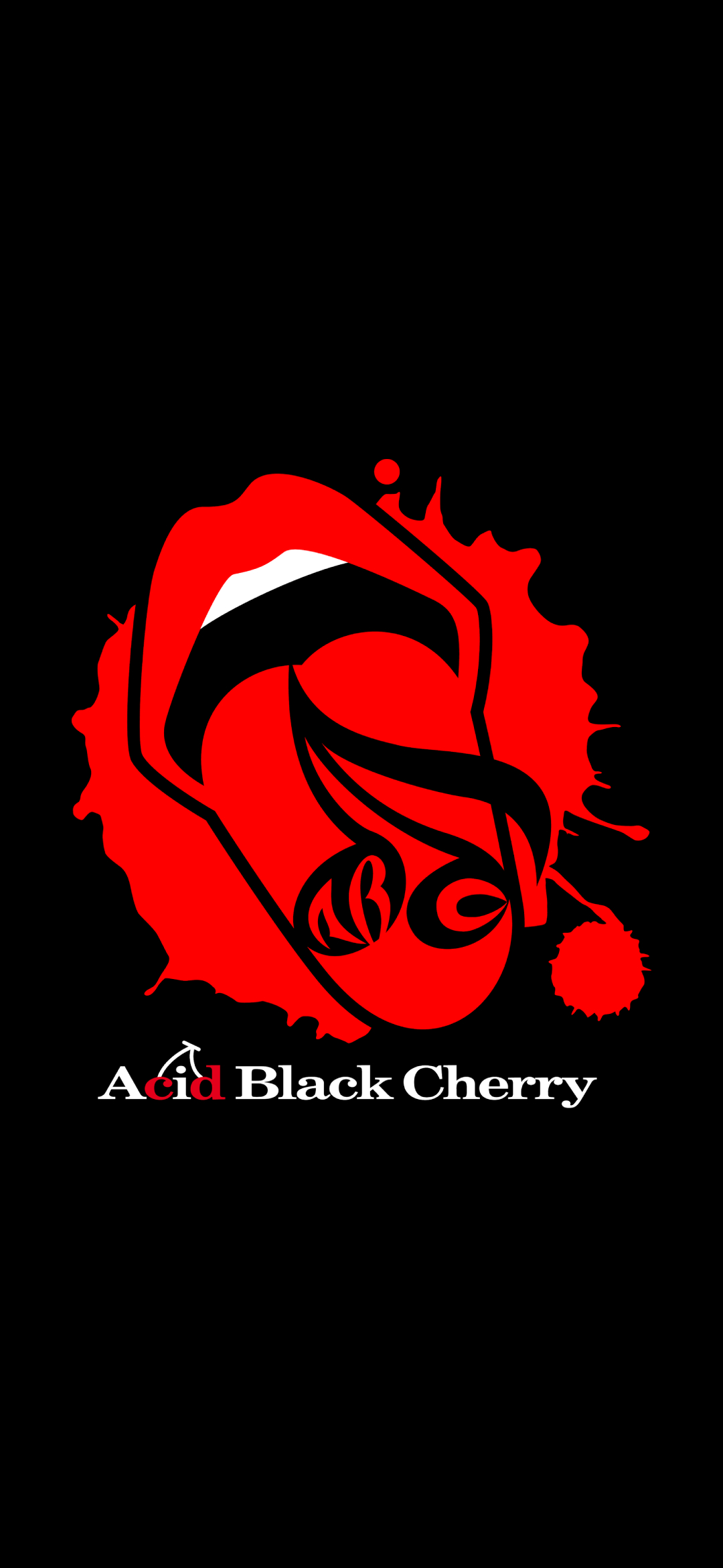 Acid Black Cherry 黒 Galaxy A30 壁紙 待ち受け Sumaran