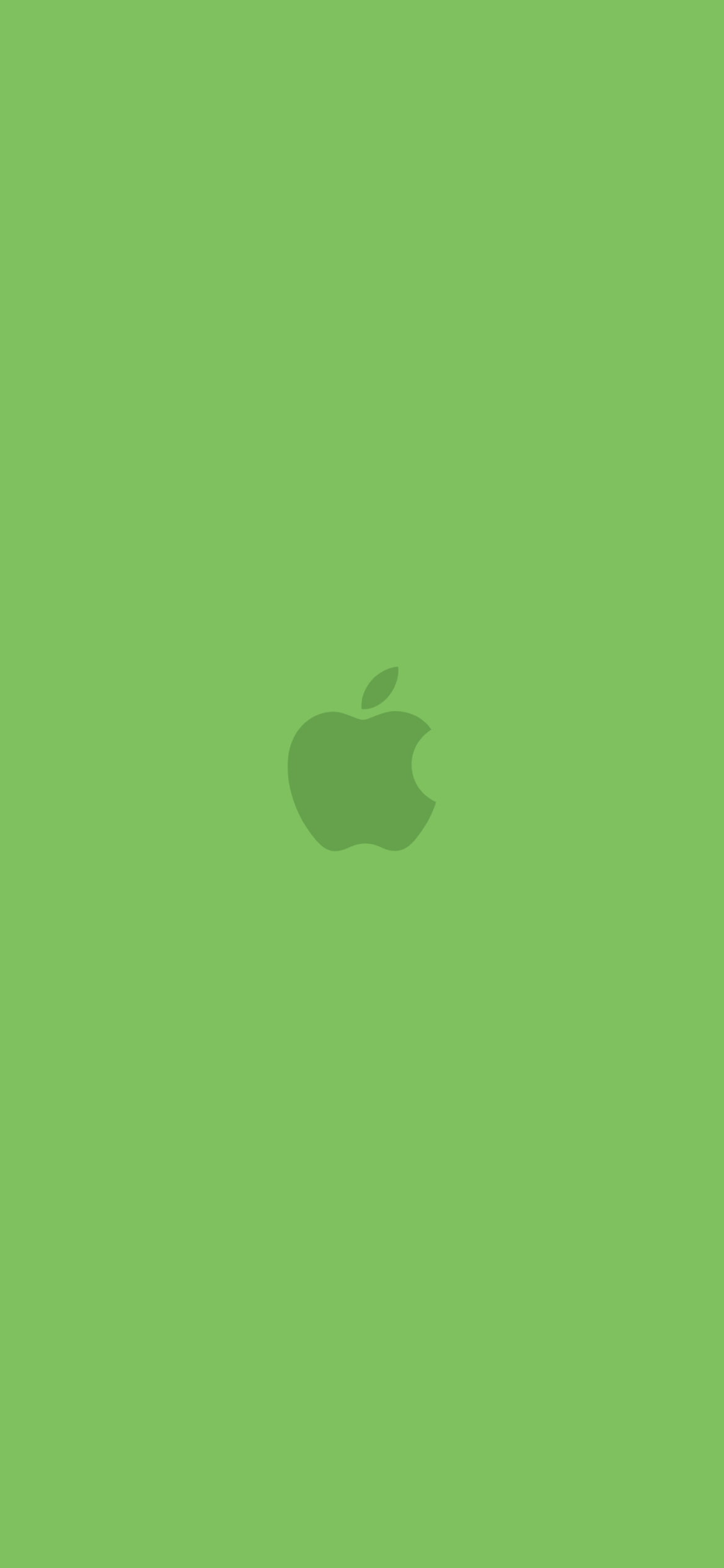 淡い緑色のアップルのロゴ Iphone 13 壁紙 待ち受け スマラン