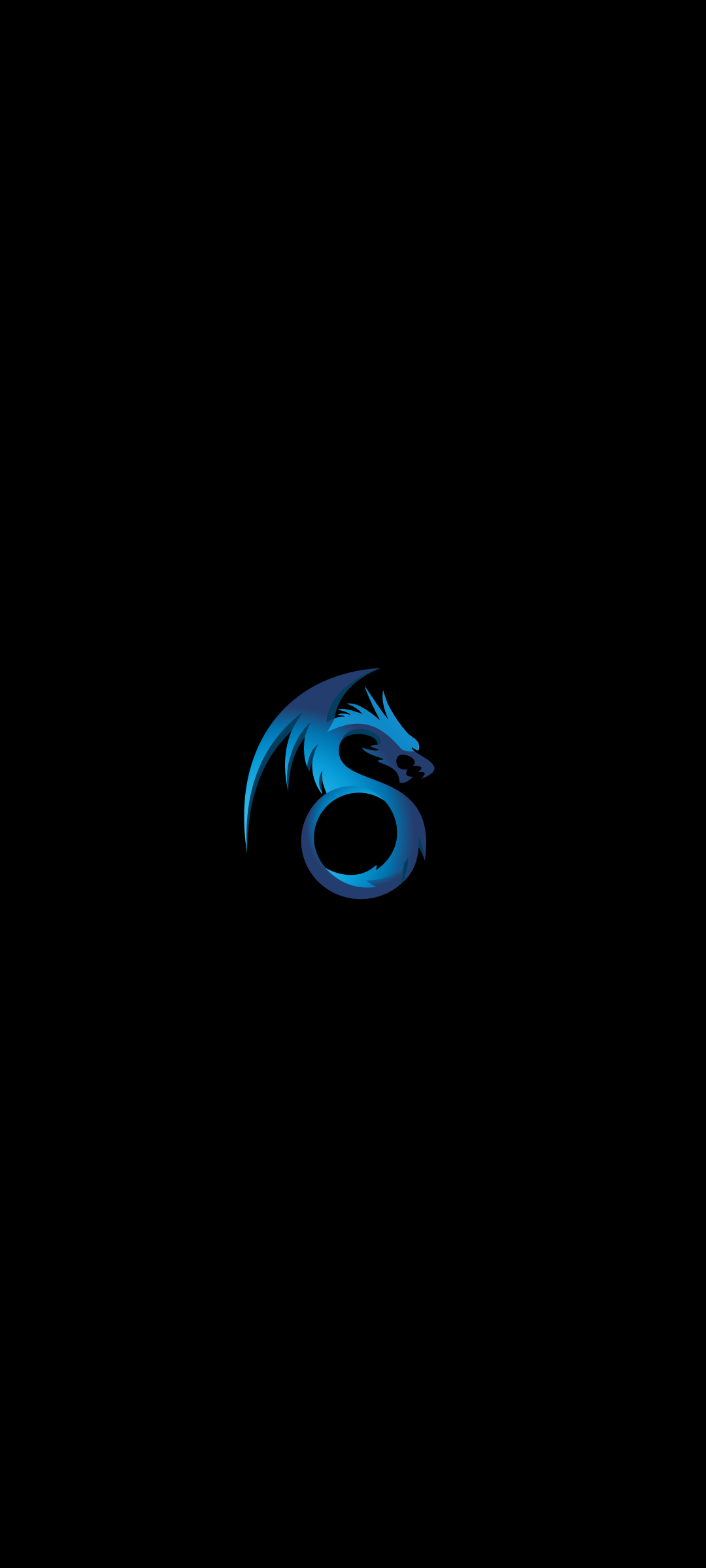 かっこいい青いドラゴンの紋章 Zenfone 7 Pro 壁紙 待ち受け Sumaran