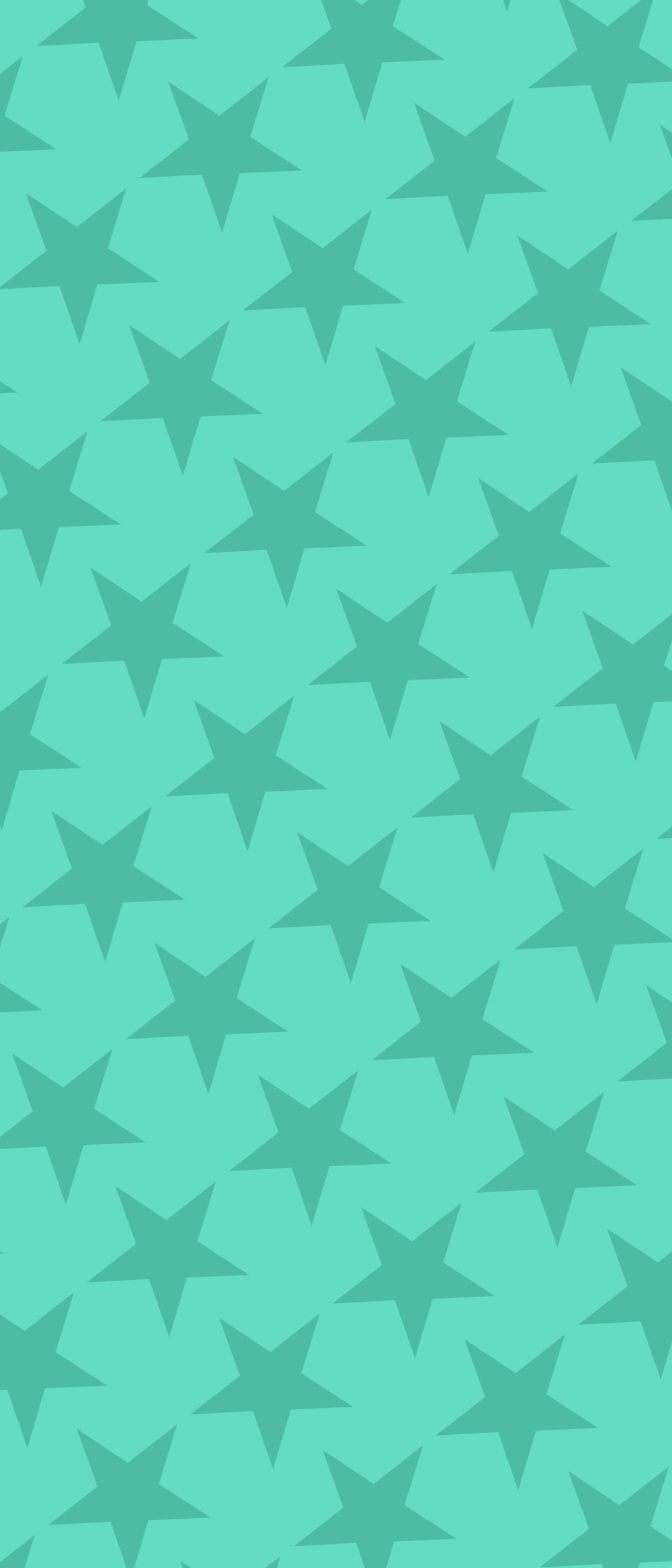 可愛いアクア ミント 星のロゴ Xperia 5 壁紙 待ち受け Sumaran