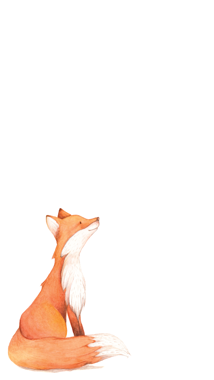 かわいい狐のイラスト Iphone 6s 壁紙 待ち受け スマラン