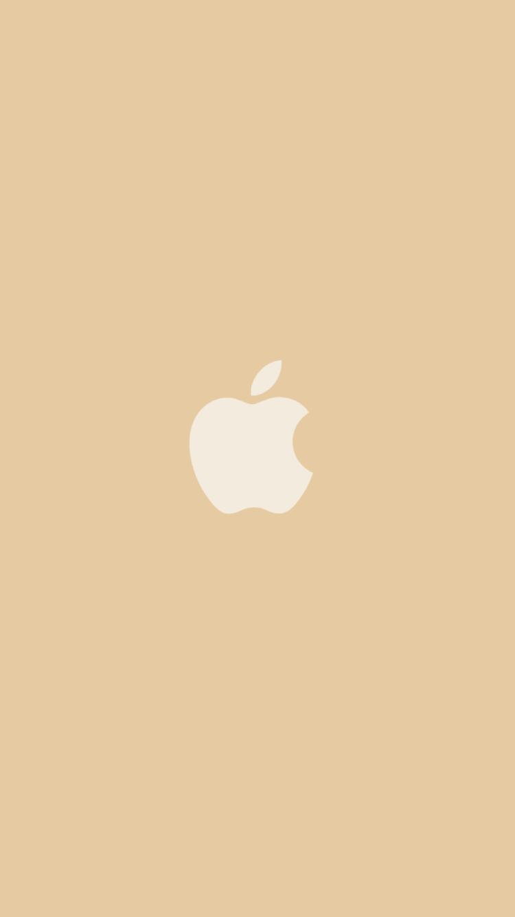 可愛いモカ アップルのロゴ Iphone 7 壁紙 待ち受け スマラン