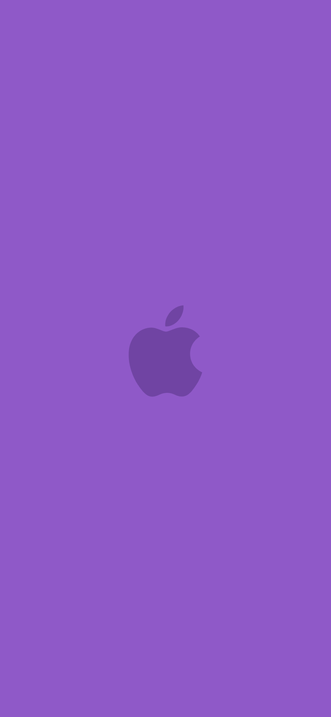 可愛い紫のアップル 2色 ロゴ Iphone 13 Mini 壁紙 待ち受け スマラン