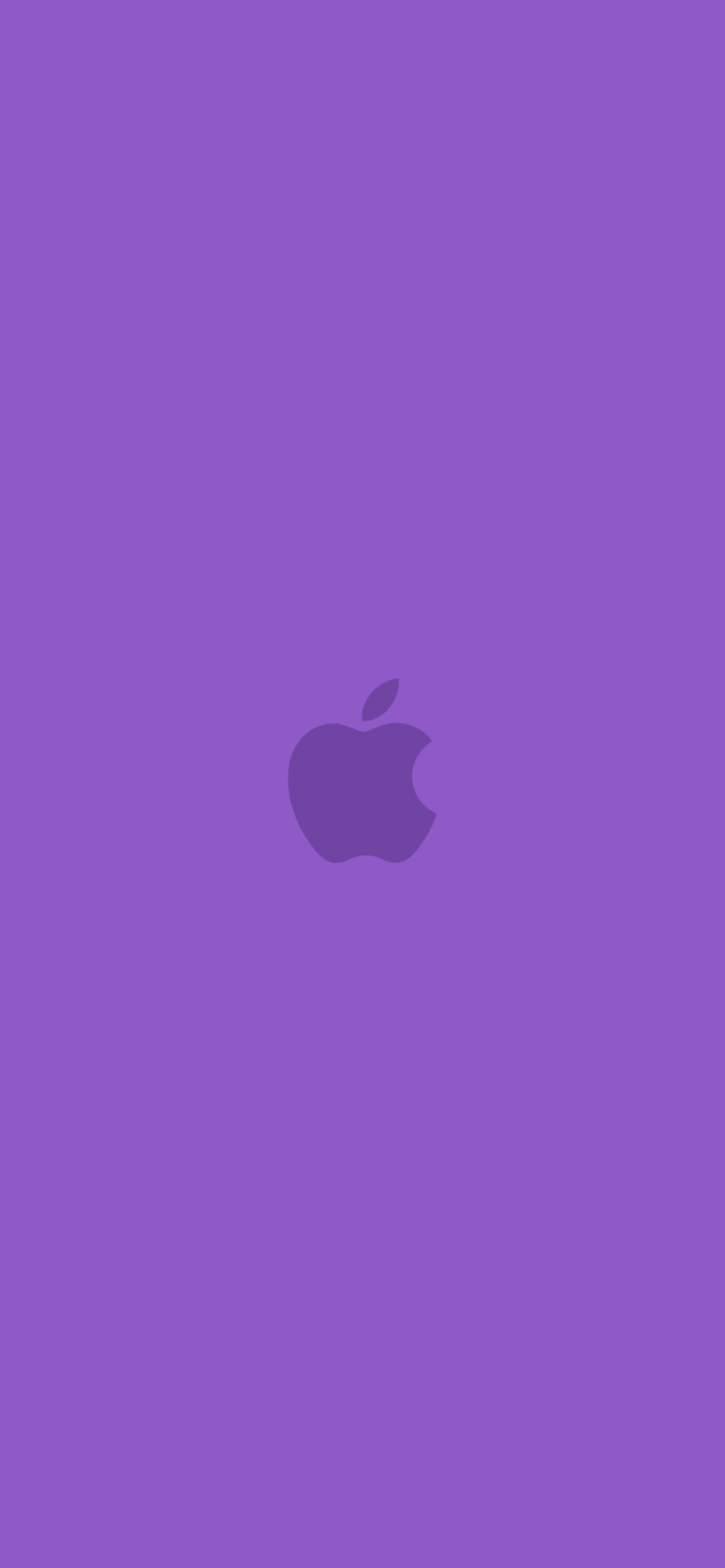 可愛い紫のアップル 2色 ロゴ Iphone 12 Pro スマホ壁紙 待ち受け スマラン