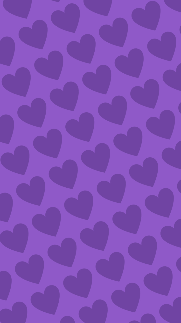 可愛い紫のハート 2色 ロゴ Iphone 6s 壁紙 待ち受け スマラン