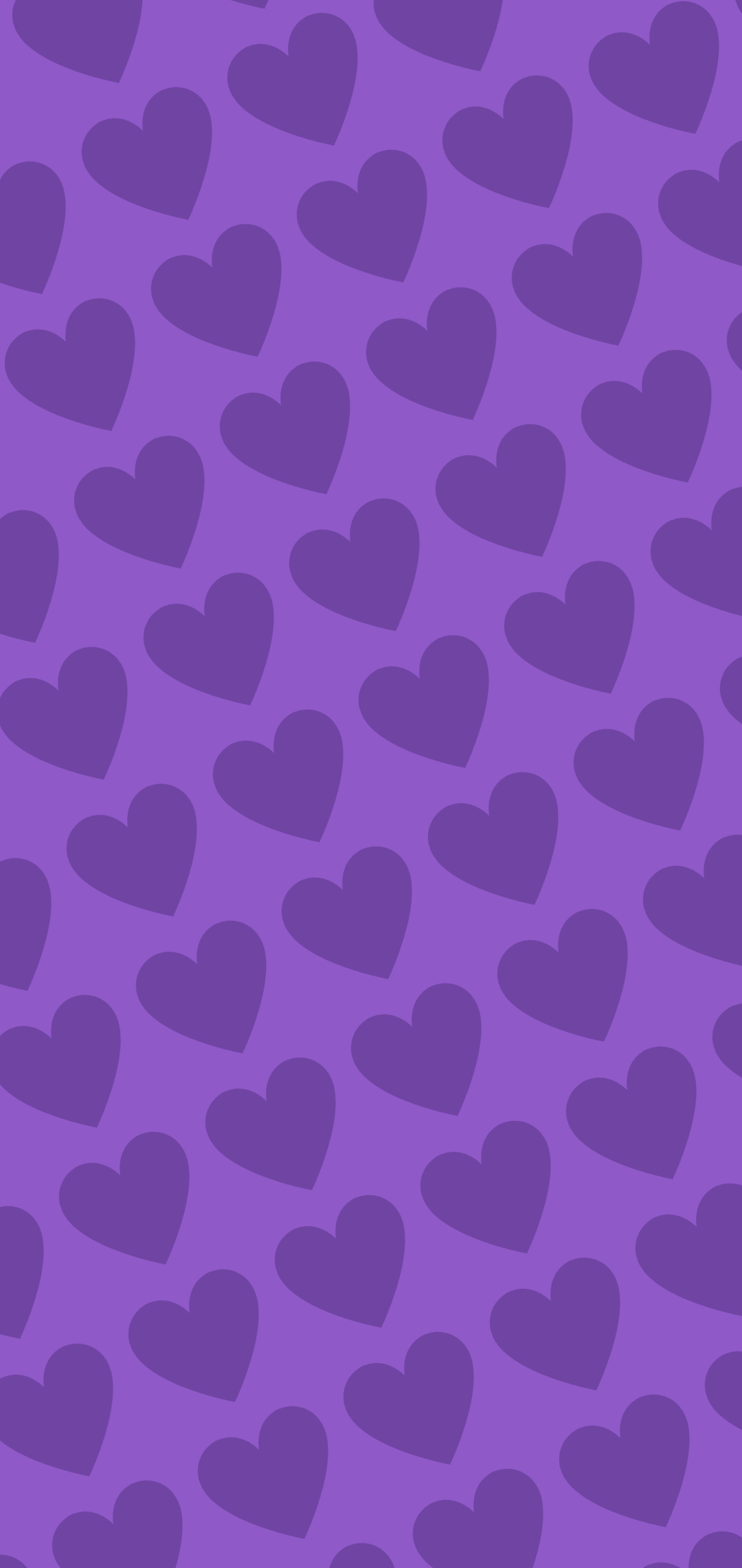 可愛い紫のハート 2色 ロゴ Aquos Sense5g 壁紙 待ち受け スマラン
