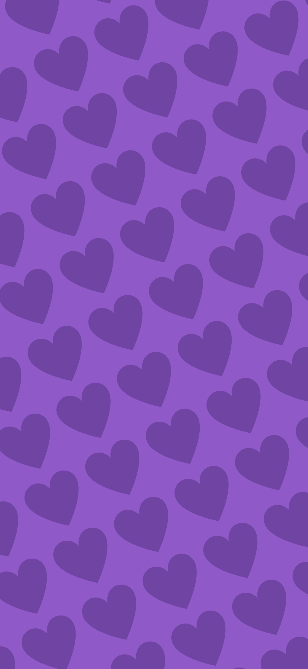 可愛い紫のハート 2色 ロゴ Black Shark2 壁紙 待ち受け スマラン