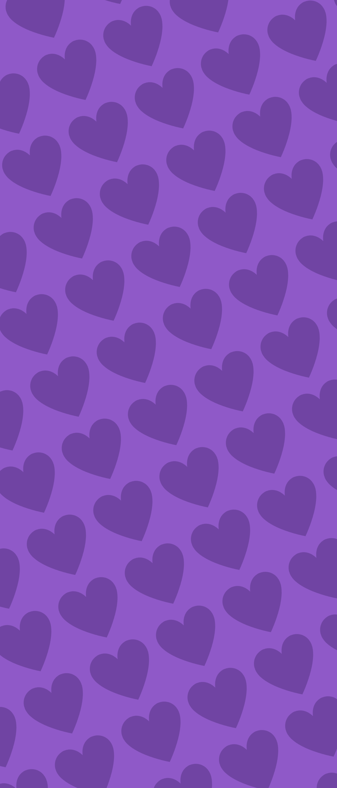 可愛い紫のハート 2色 ロゴ Xperia 5 スマホ壁紙 待ち受け スマラン