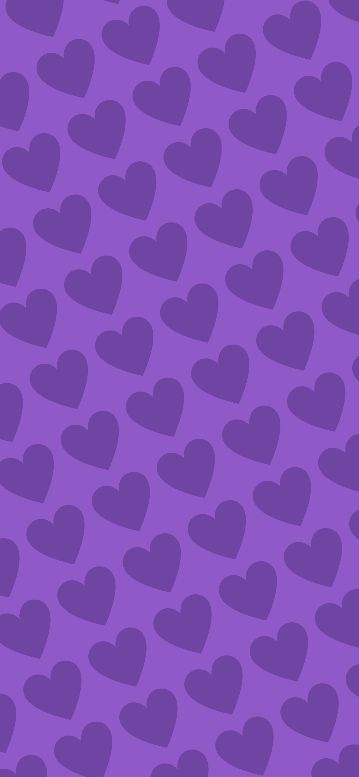 可愛い紫のハート 2色 ロゴ Iphone 12 Pro 壁紙 待ち受け スマラン