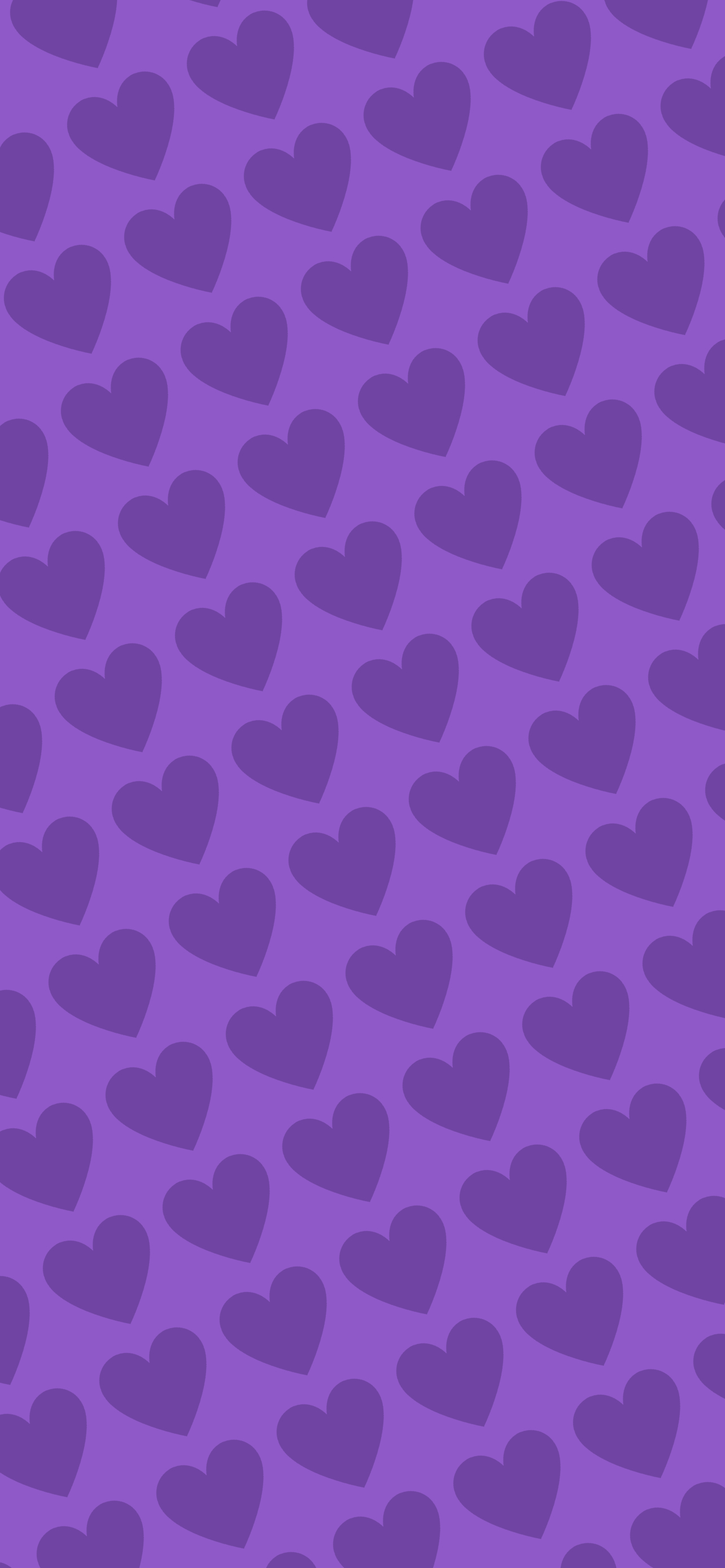可愛い紫のハート 2色 ロゴ Iphone 13 Pro Max 壁紙 待ち受け スマラン