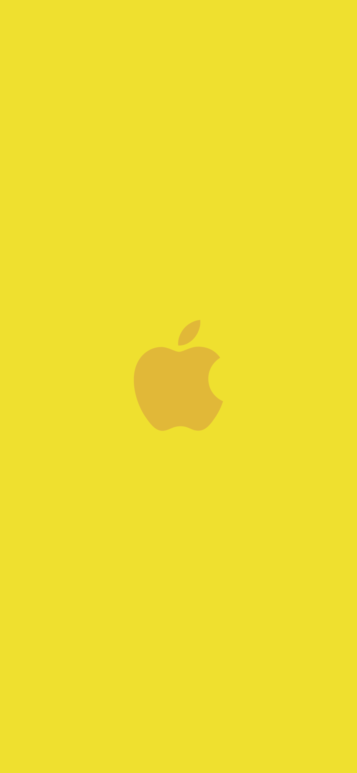 可愛い黄色のアップル 2色 ロゴ Iphone 12 Pro 壁紙 待ち受け スマラン