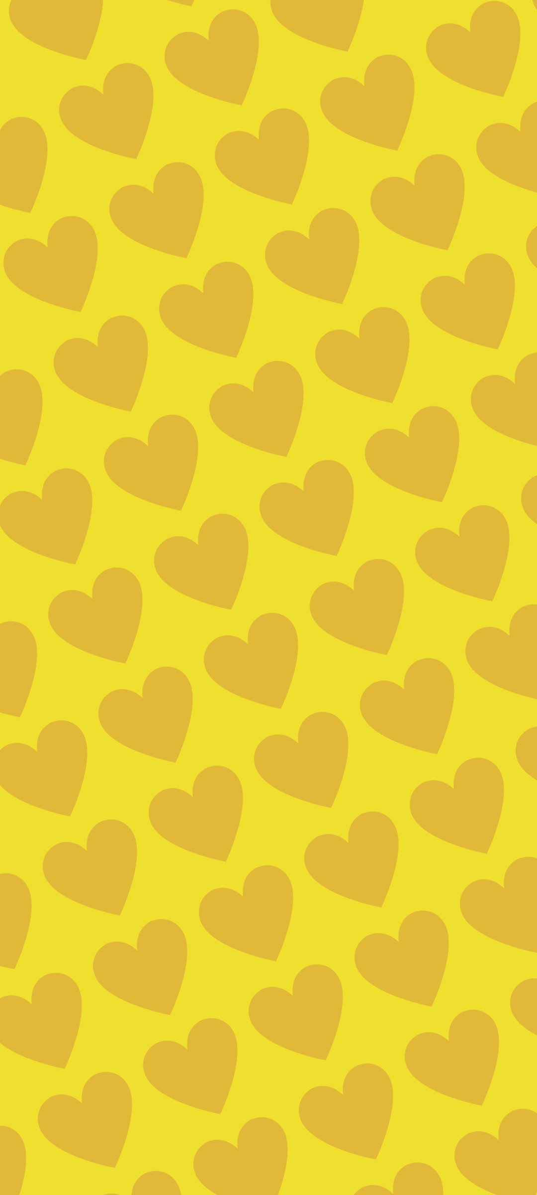 可愛い黄色のハート 2色 ロゴ Oppo Reno3 A 壁紙 待ち受け スマラン
