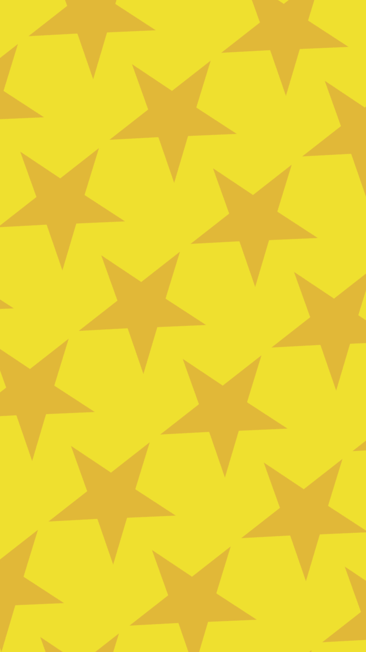 可愛い黄色の星 2色 ロゴ Iphone 6s 壁紙 待ち受け スマラン